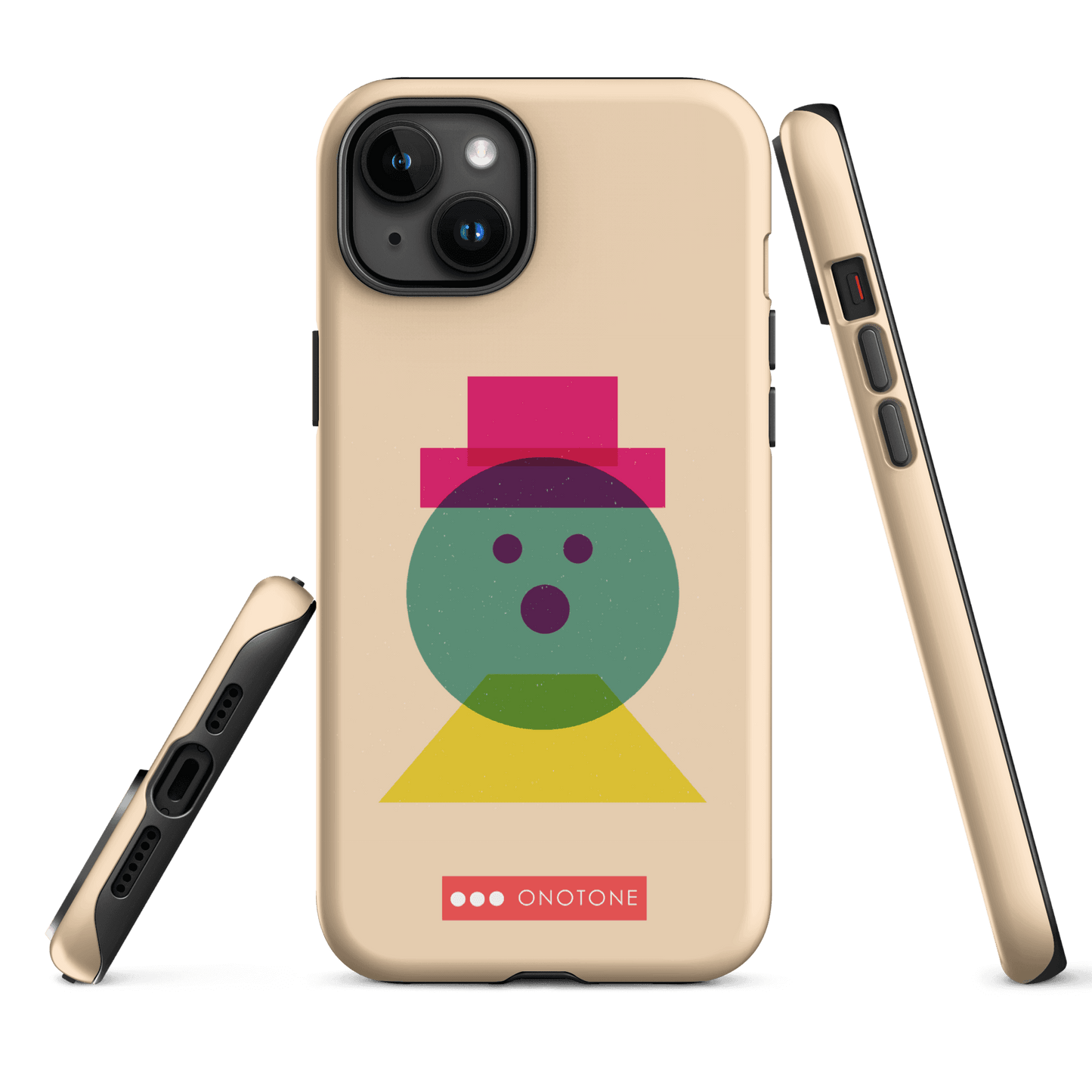 Dual Layer beige modern iPhone® Case ( MD-3129)
