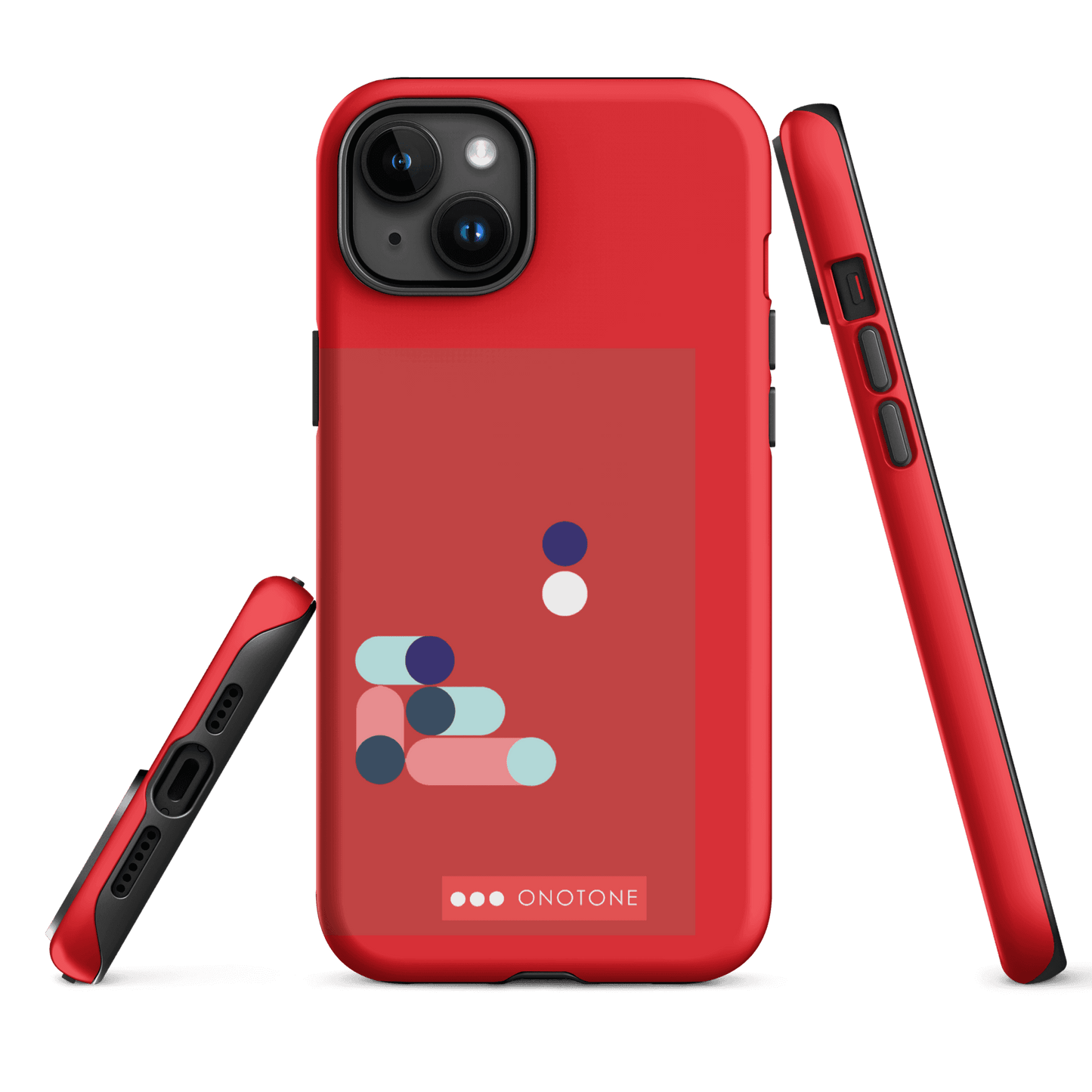 Dual Layer red modern iPhone® Case ( MD-3409)