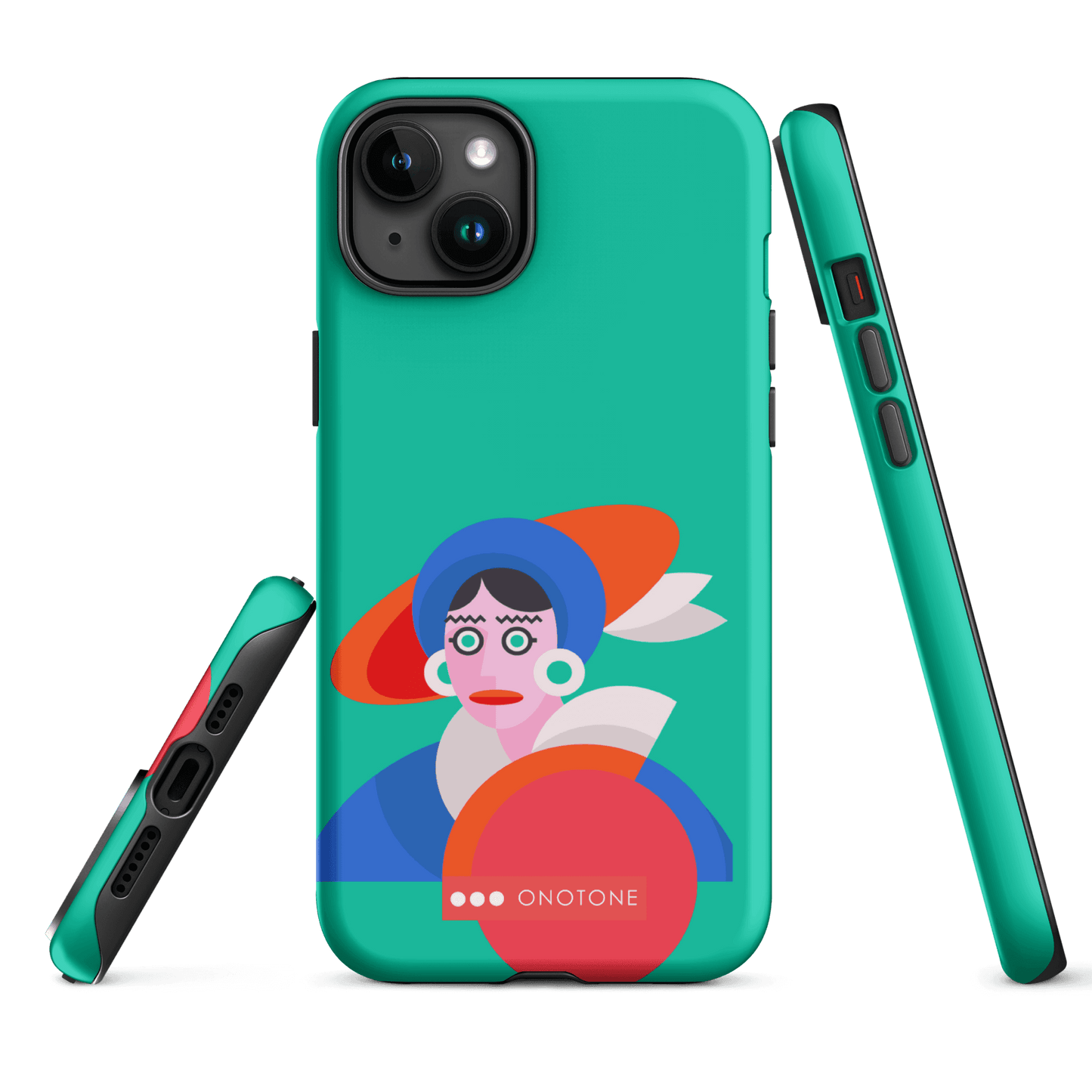 Dual Layer green modern iPhone® Case ( MD-3689)