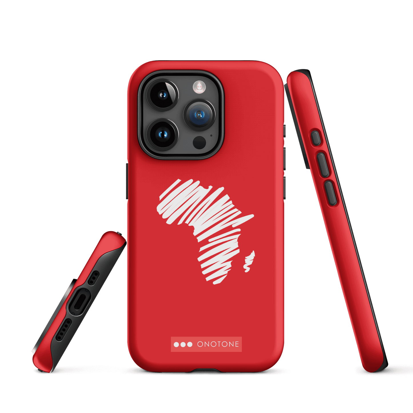 Dual Layer Africa modern red iPhone® Case