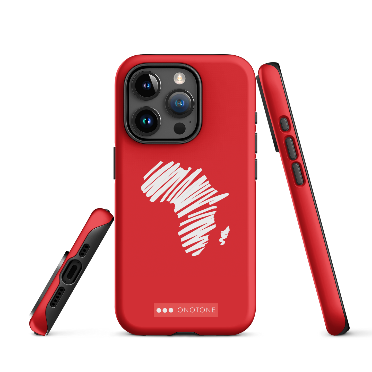 Dual Layer Africa modern red iPhone® Case