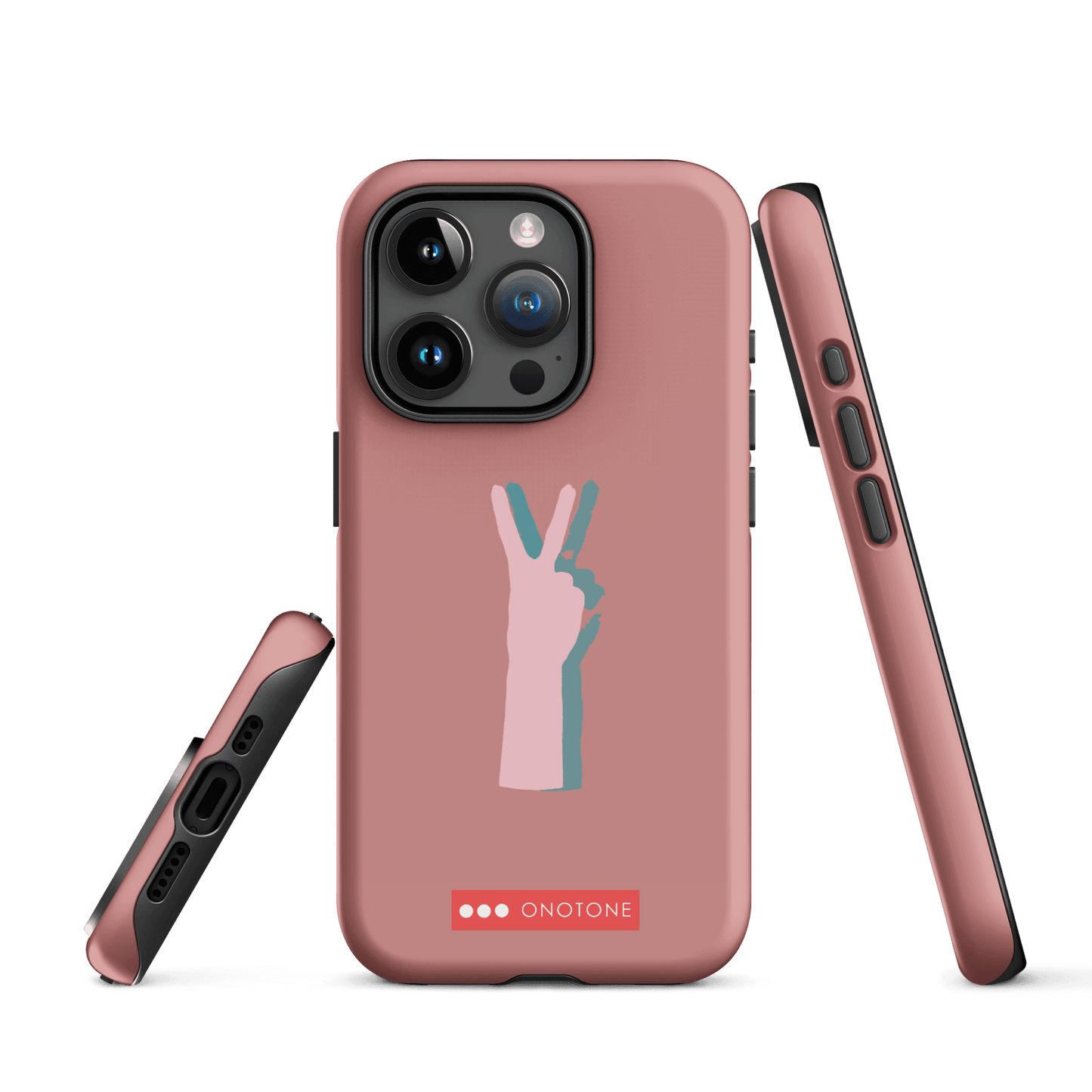 Dual Layer peace out modern iPhone® Case ( MD-1505)