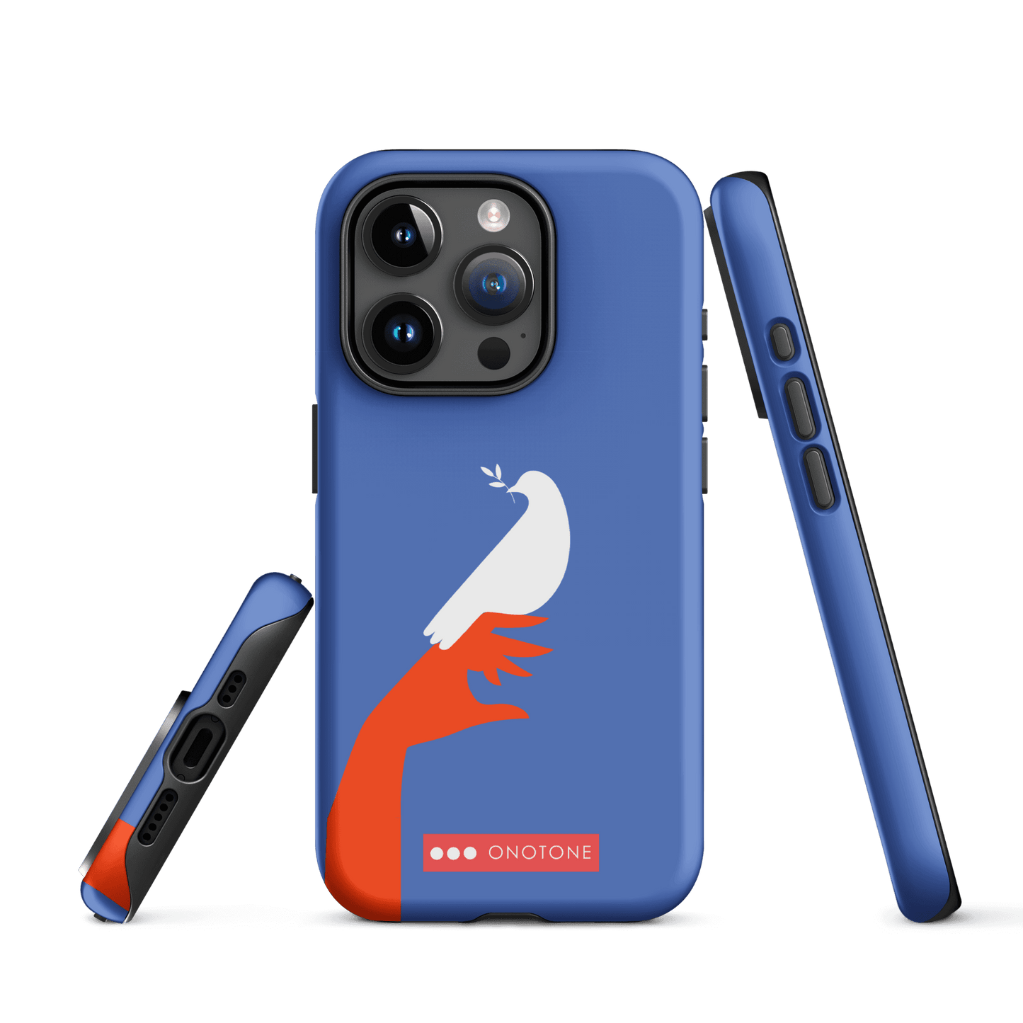 Dual Layer blue modern iPhone® Case ( MD-1673)