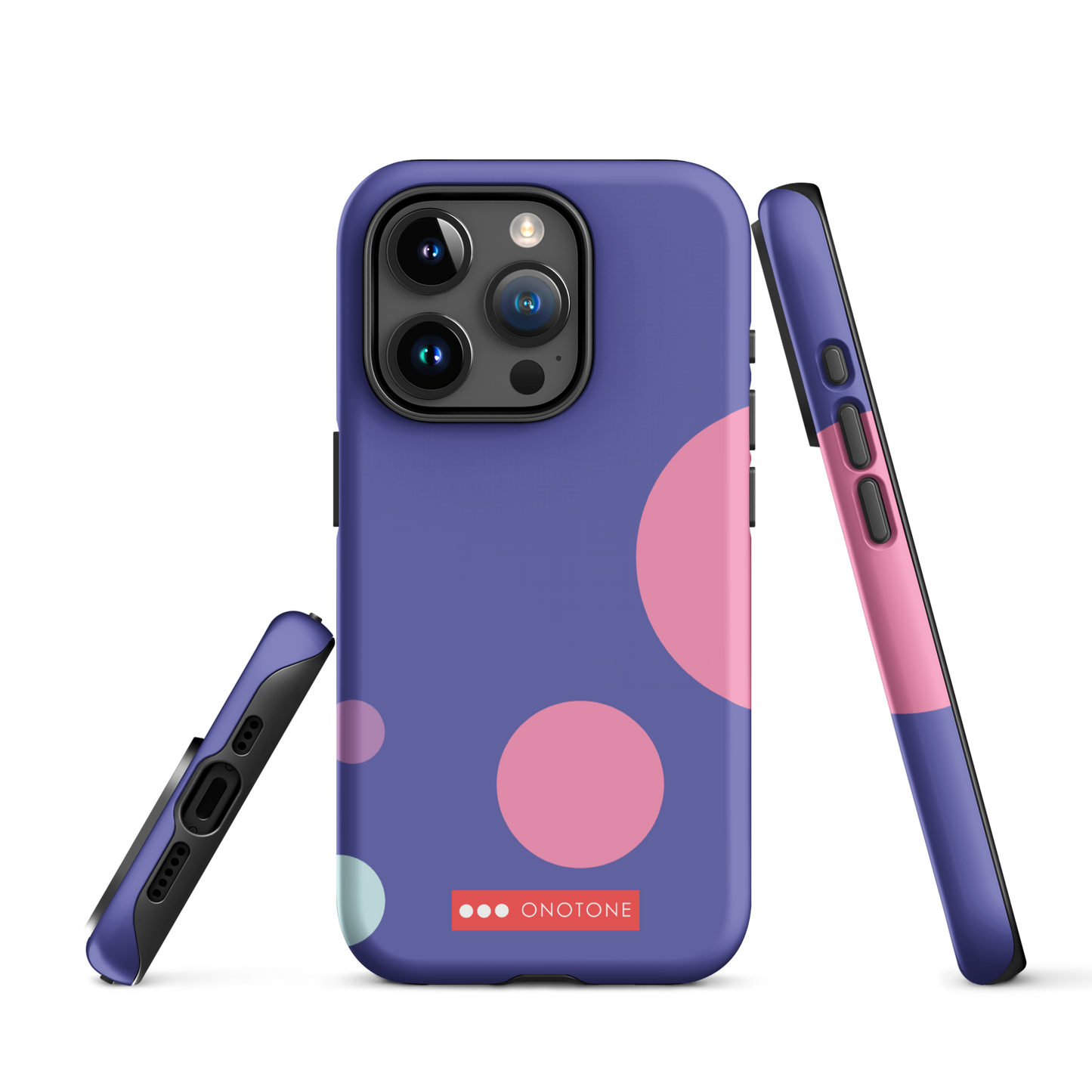 Dual Layer purple modern iPhone® Case