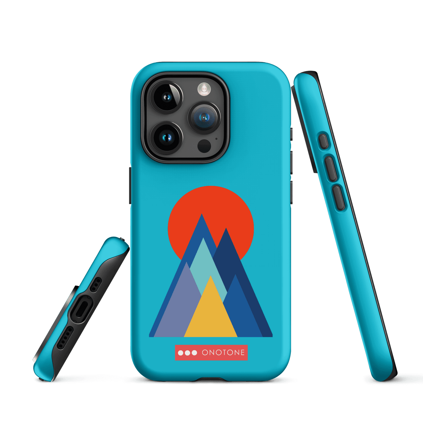 Dual Layer blue modern iPhone® Case ( MD-2737)
