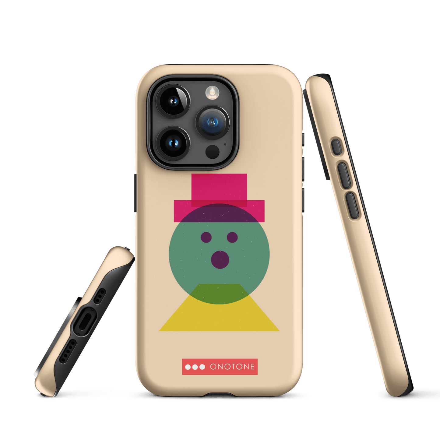 Dual Layer beige modern iPhone® Case ( MD-3129)