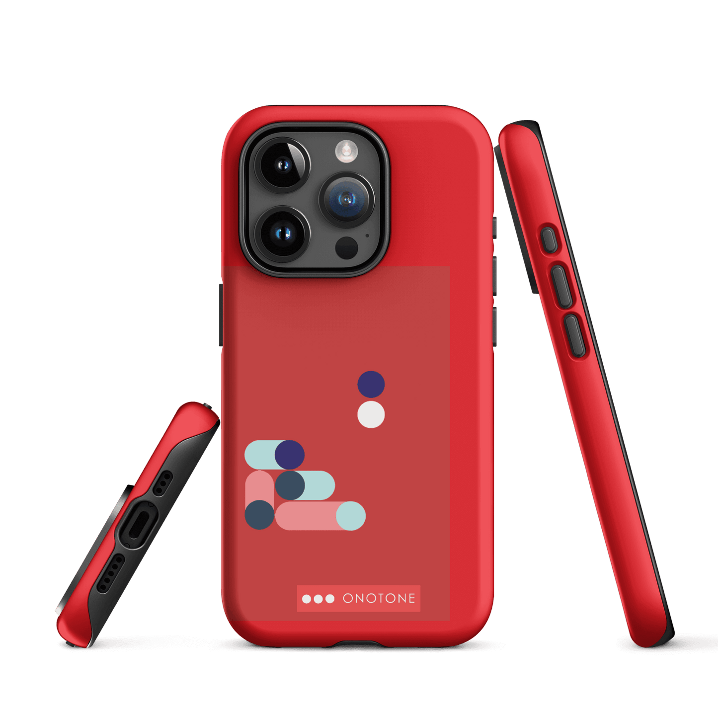 Dual Layer red modern iPhone® Case ( MD-3409)