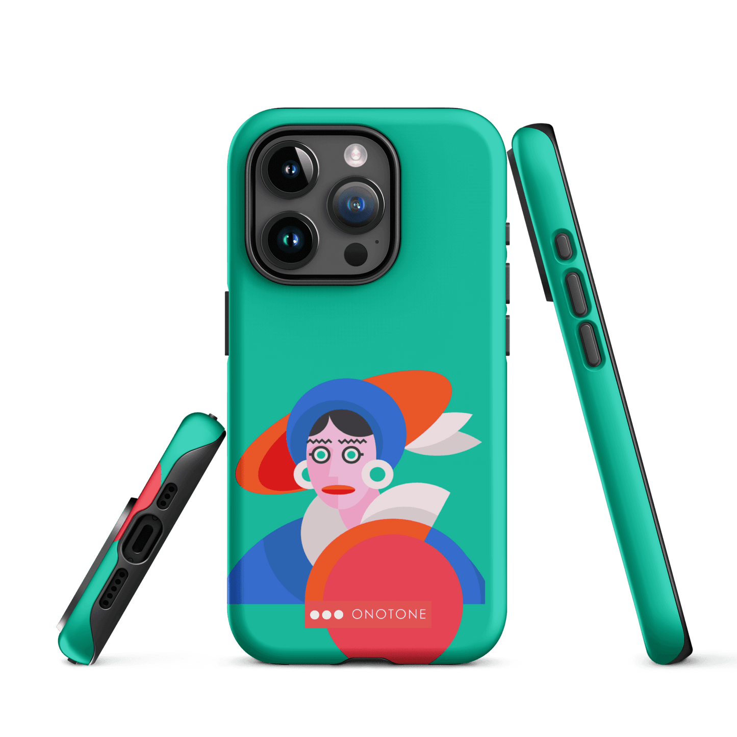 Dual Layer green modern iPhone® Case ( MD-3689)
