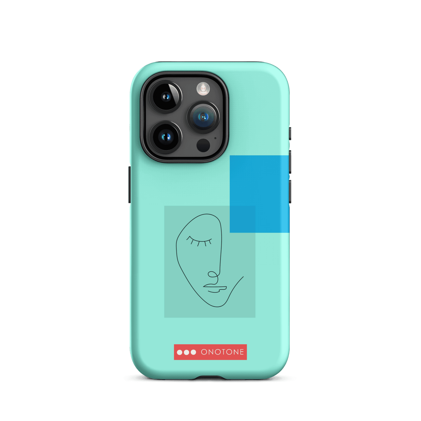 Dual Layer blue modern iPhone® Case ( MD-3745)