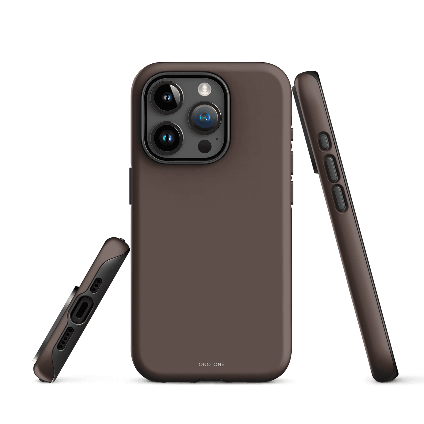 TAUPE MINIMALIST IPHONE® CASE - PANTONE® CHOCOLATE MARTINI