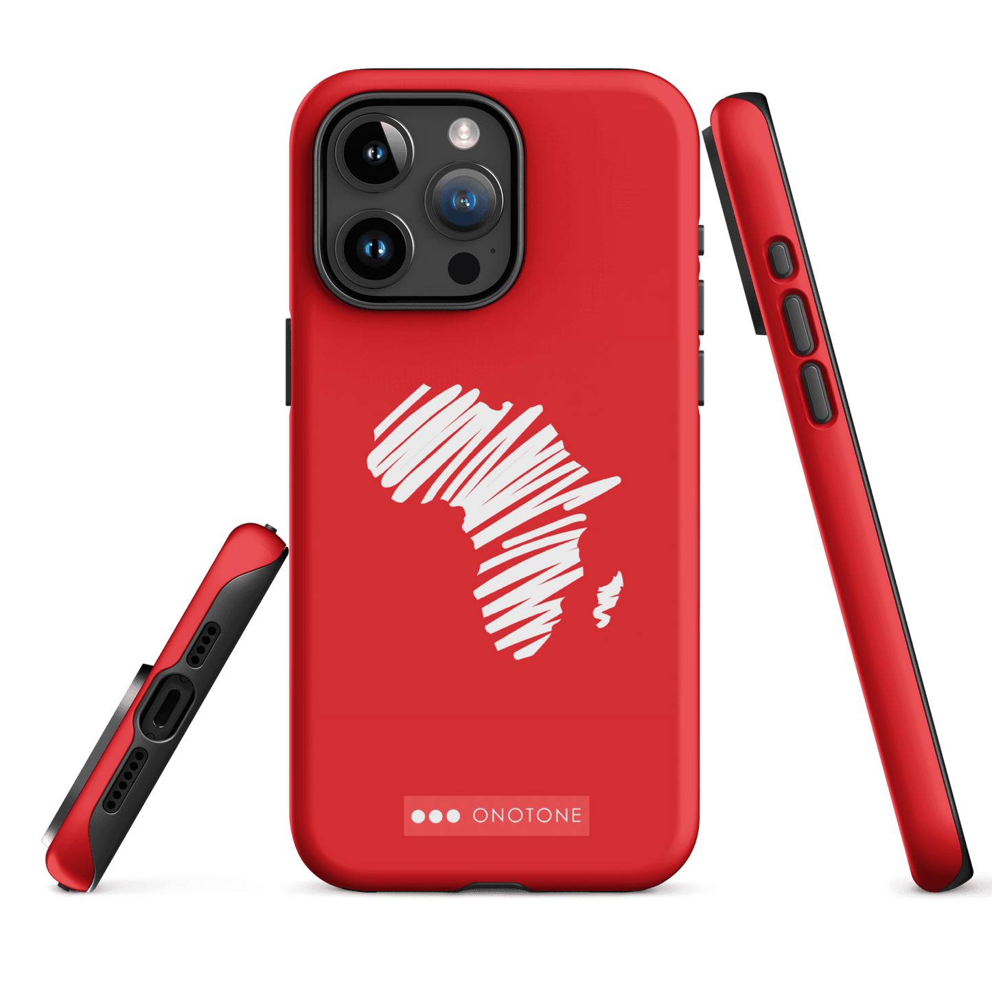 Dual Layer Africa modern red iPhone® Case