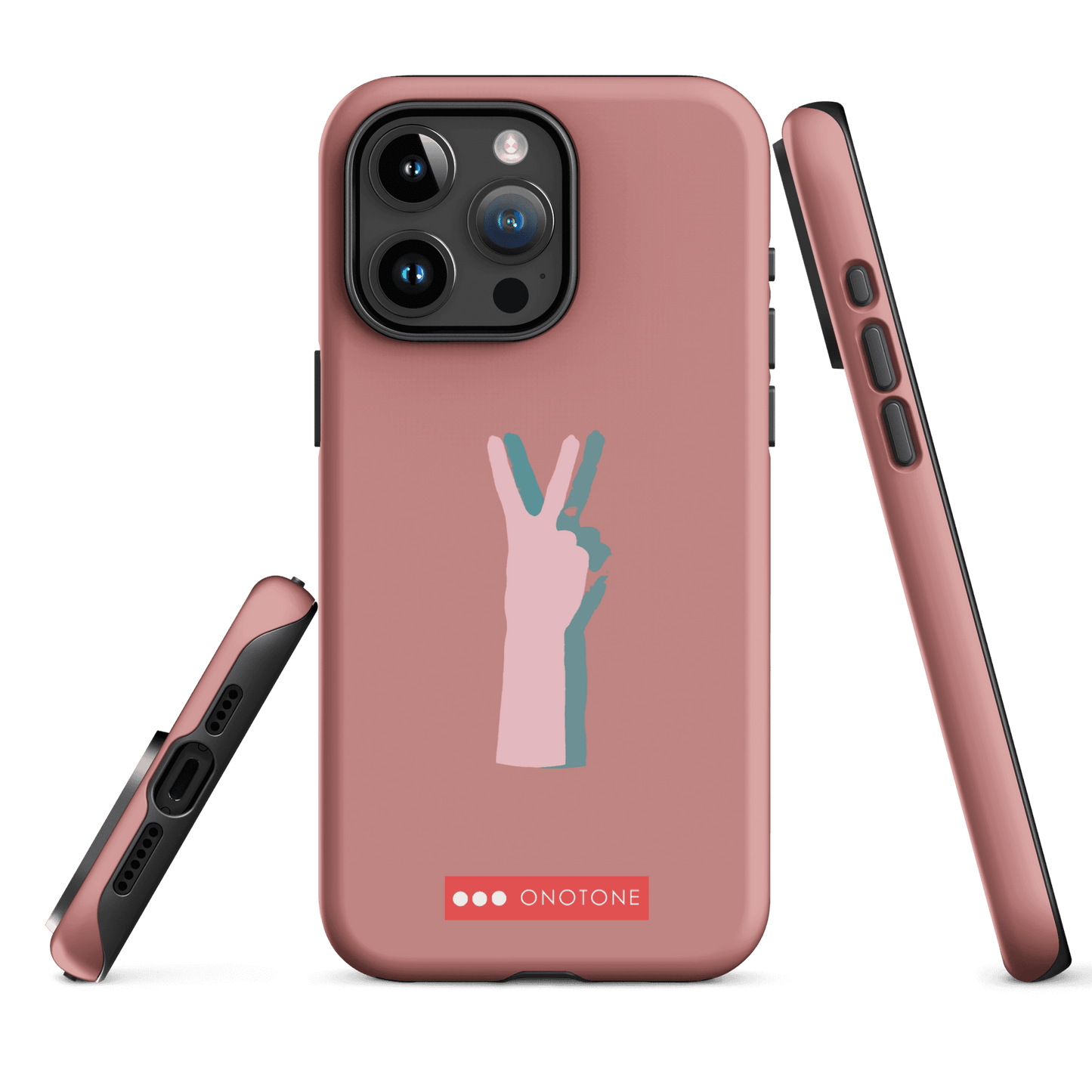 Dual Layer peace out modern iPhone® Case ( MD-1505)