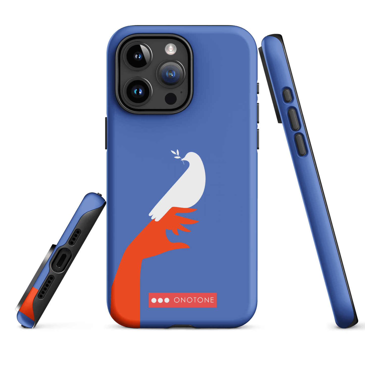 Dual Layer blue modern iPhone® Case ( MD-1673)