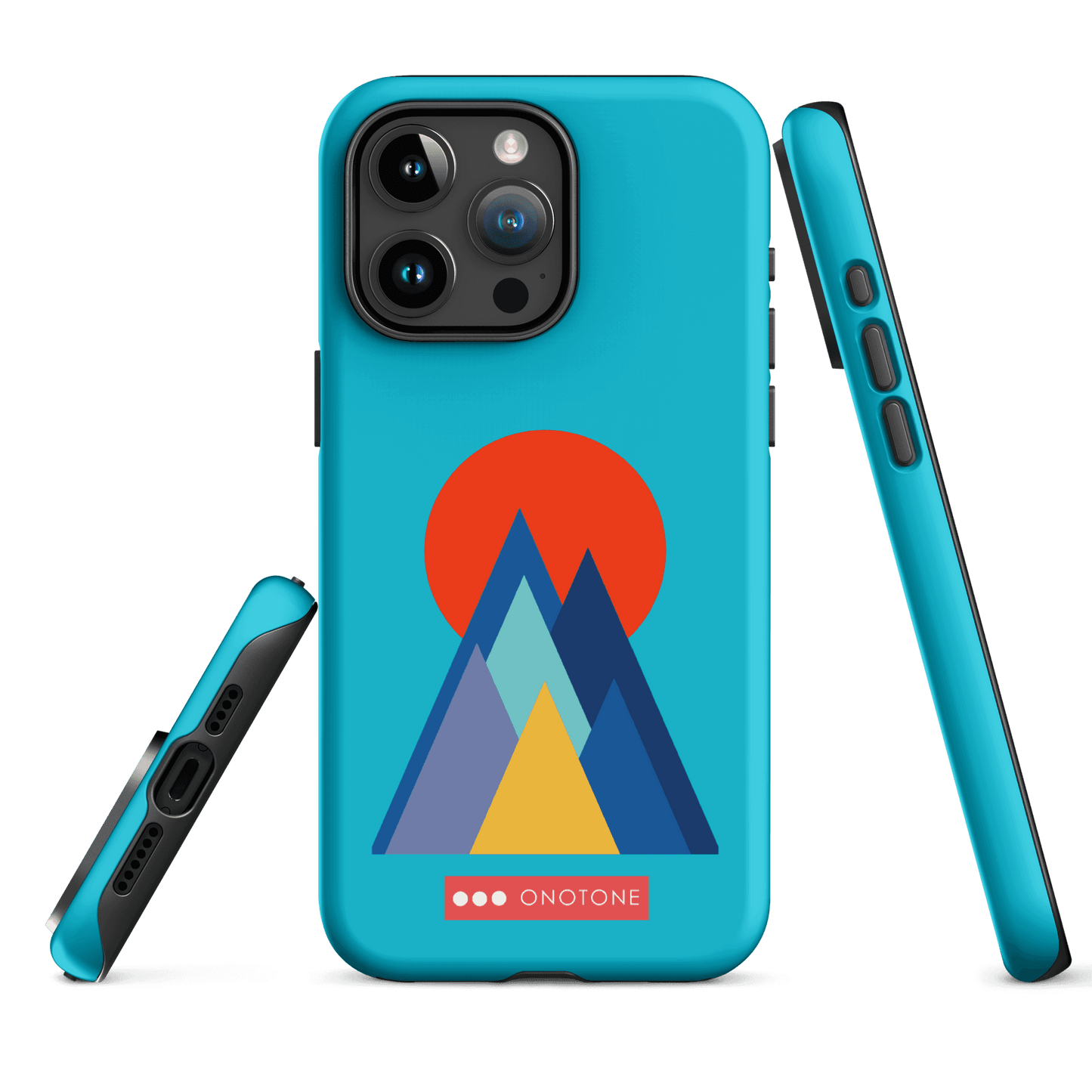 Dual Layer blue modern iPhone® Case ( MD-2737)