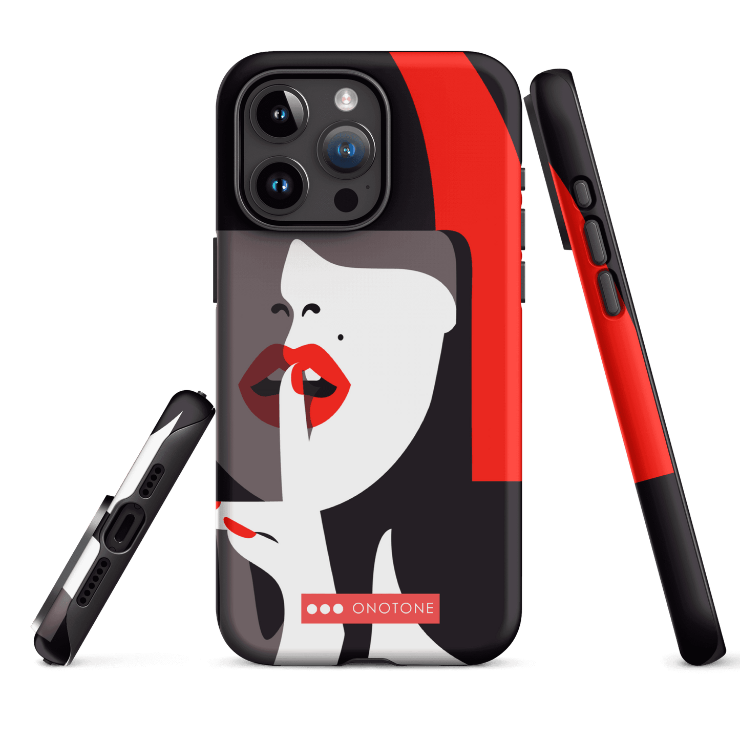 Dual Layer black modern iPhone® Case ( MD-3577)