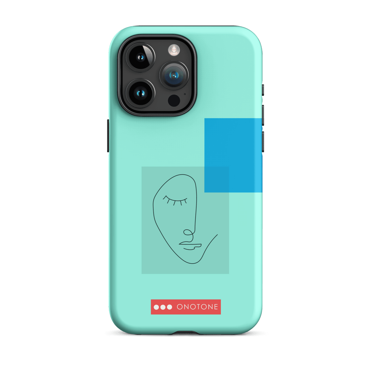 Dual Layer blue modern iPhone® Case ( MD-3745)