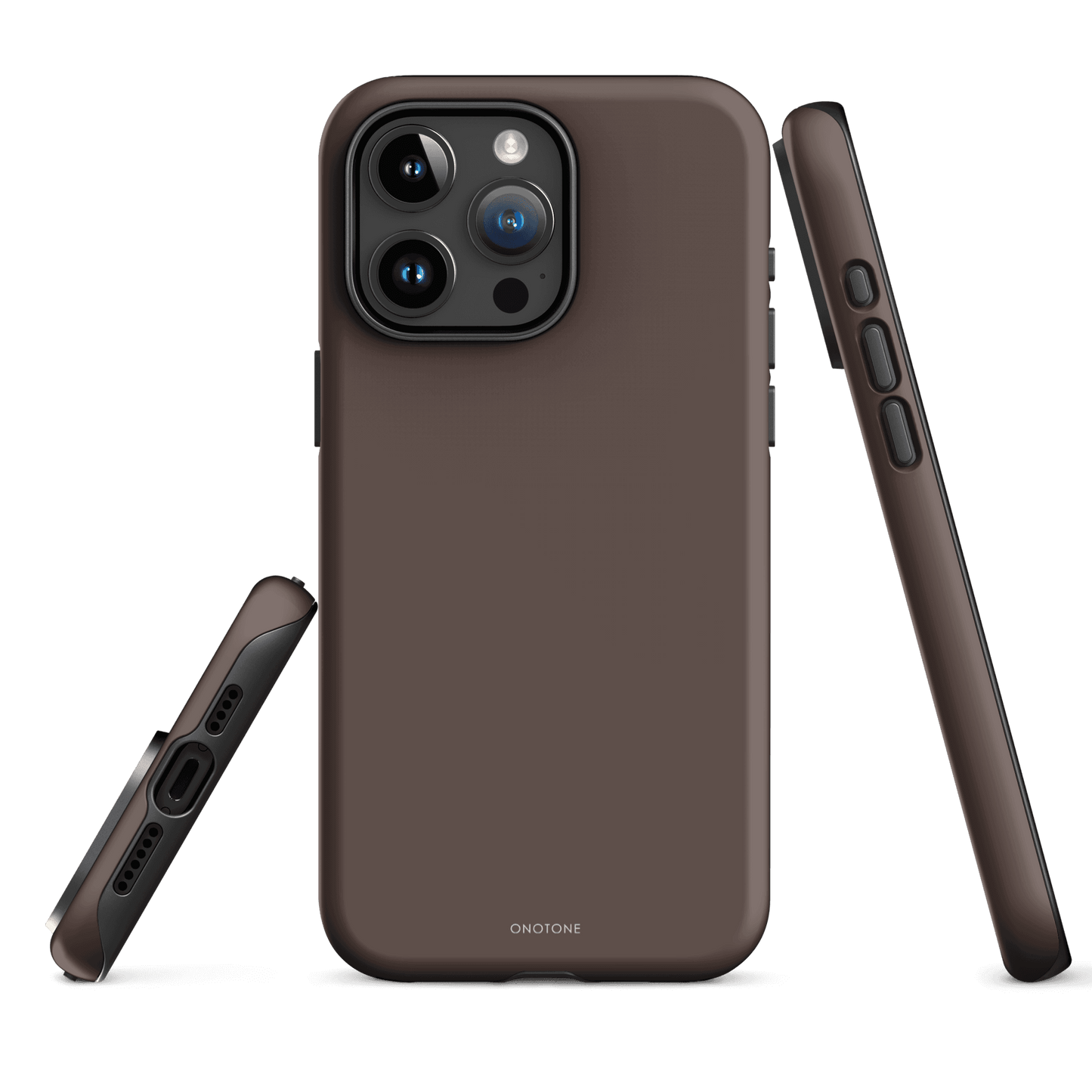 TAUPE MINIMALIST IPHONE® CASE - PANTONE® CHOCOLATE MARTINI