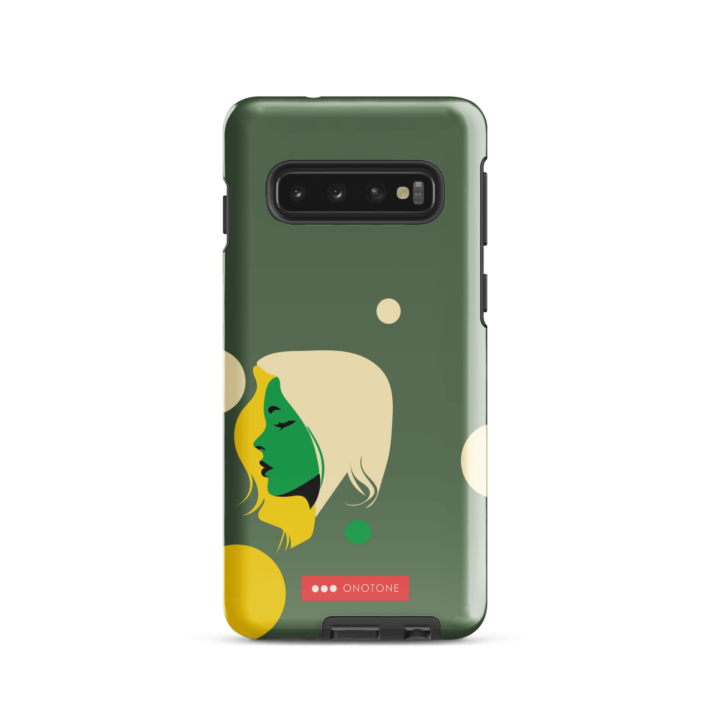 Double Layer Protection Green Modern Samsung Galaxy Case