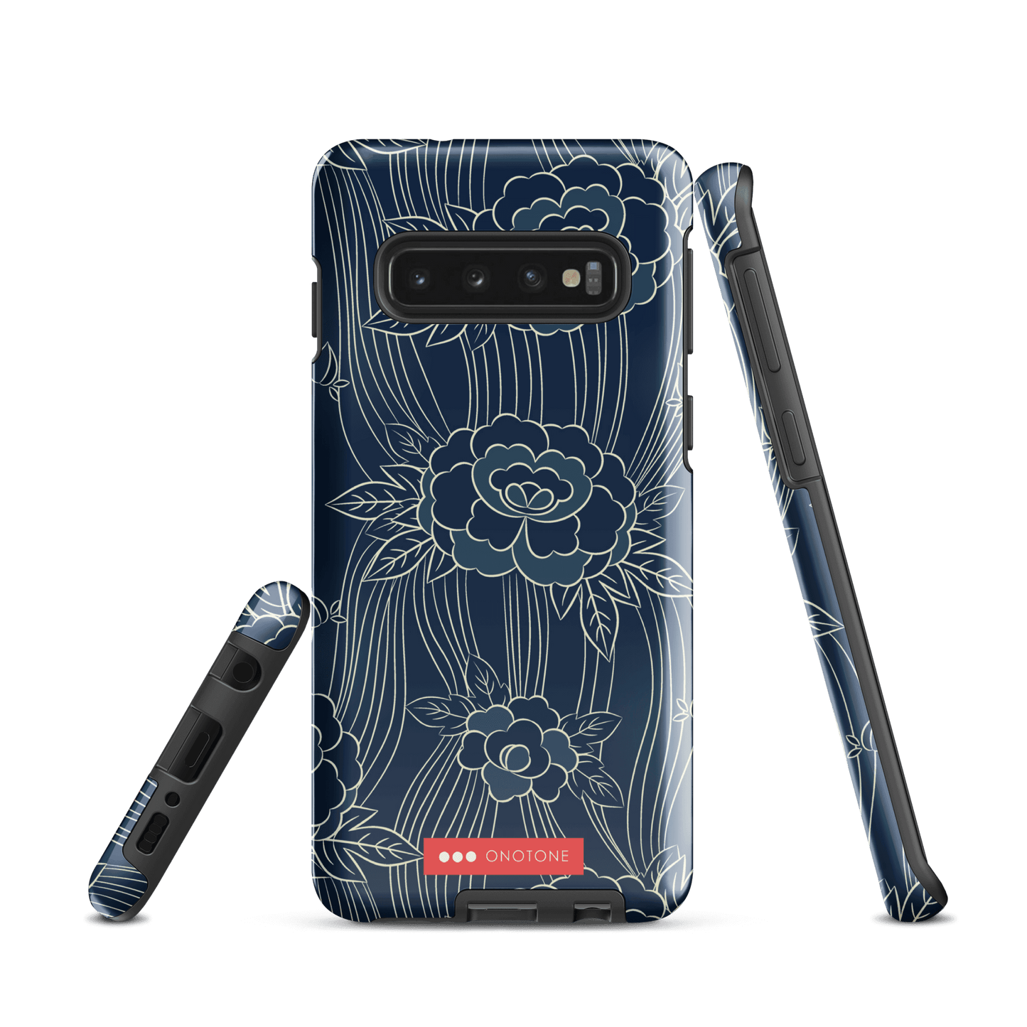 Japanese Indigo Samsung® Galaxy Phone Case Roses Pattern