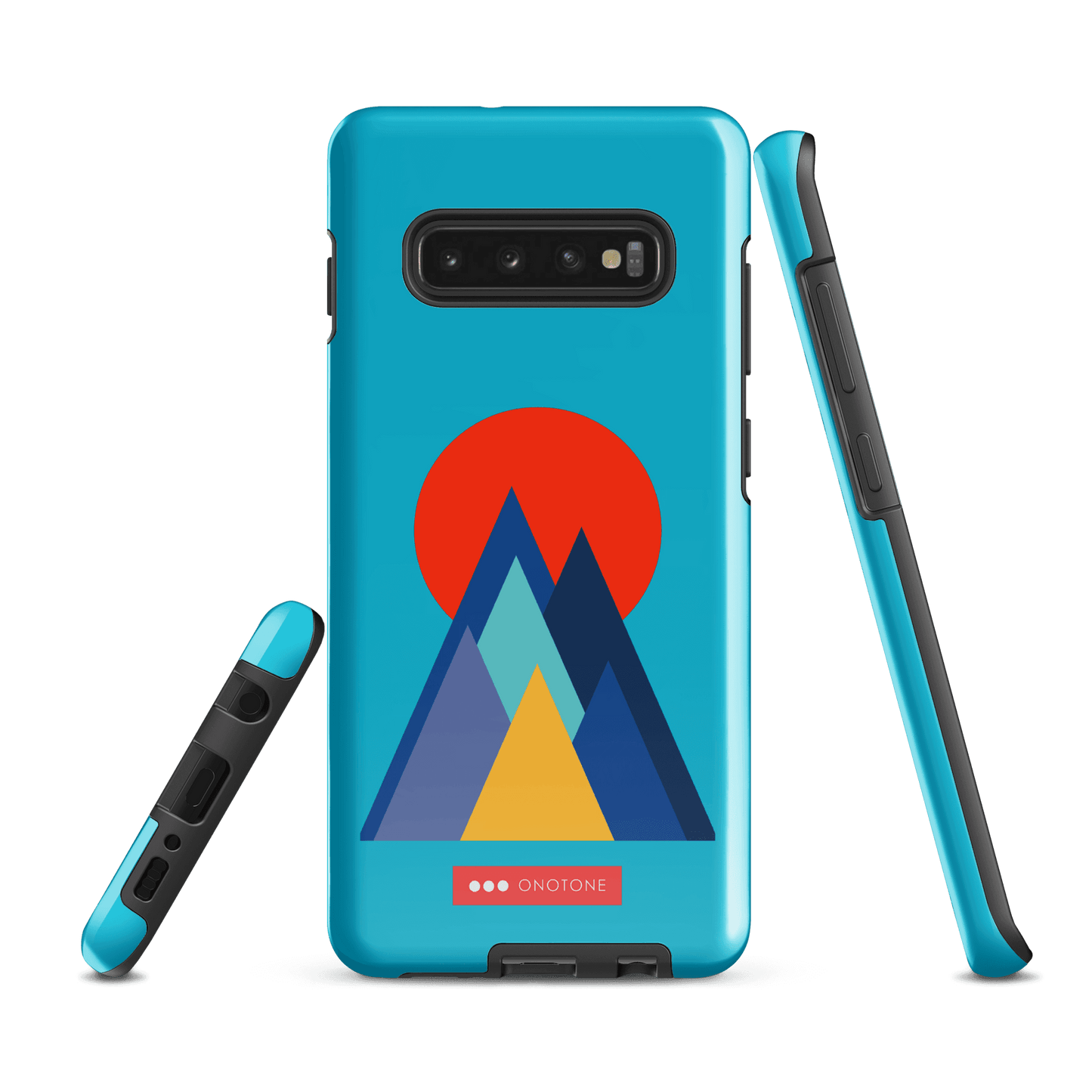 Double Layer Protection Blue Modern Samsung Galaxy Case