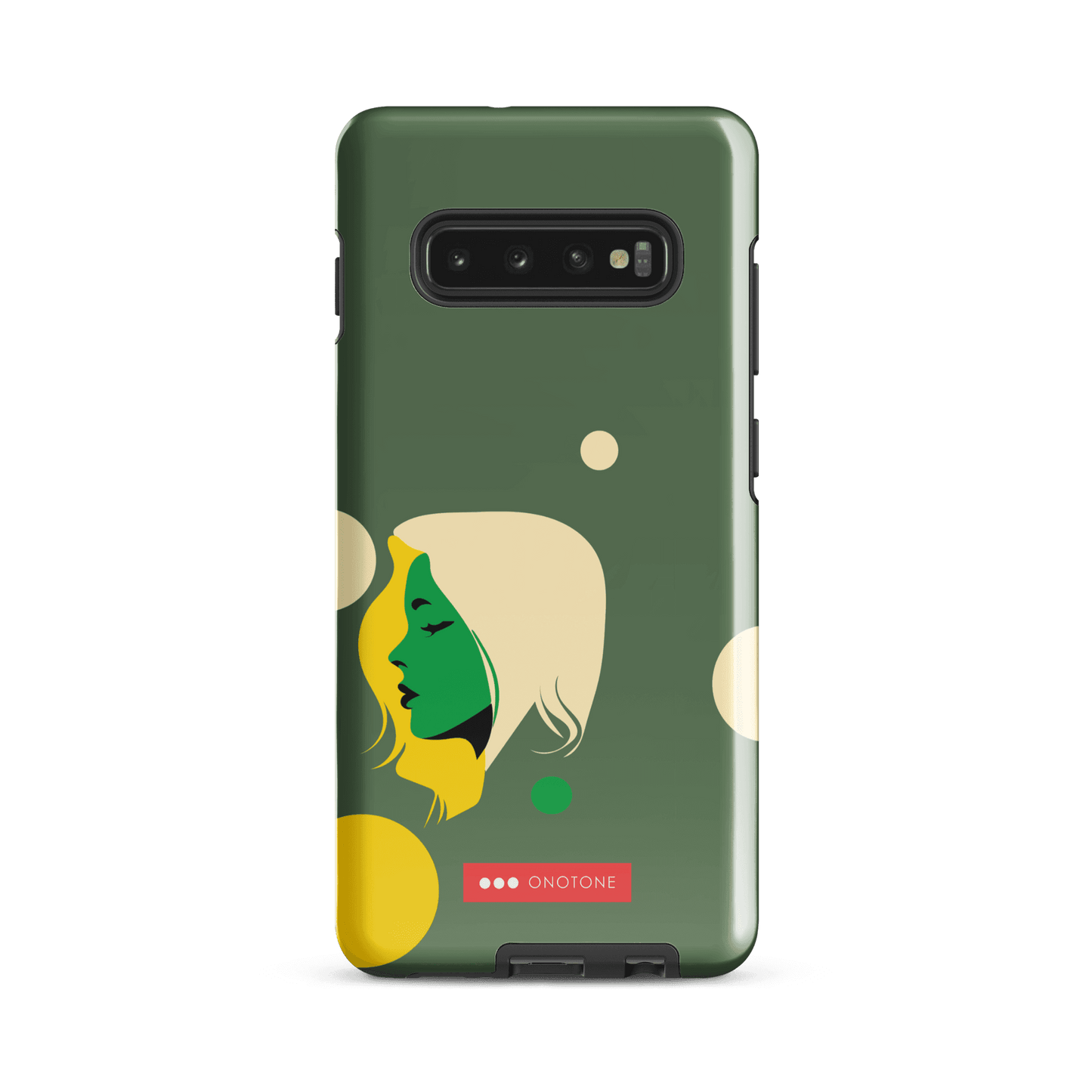 Double Layer Protection Green Modern Samsung Galaxy Case