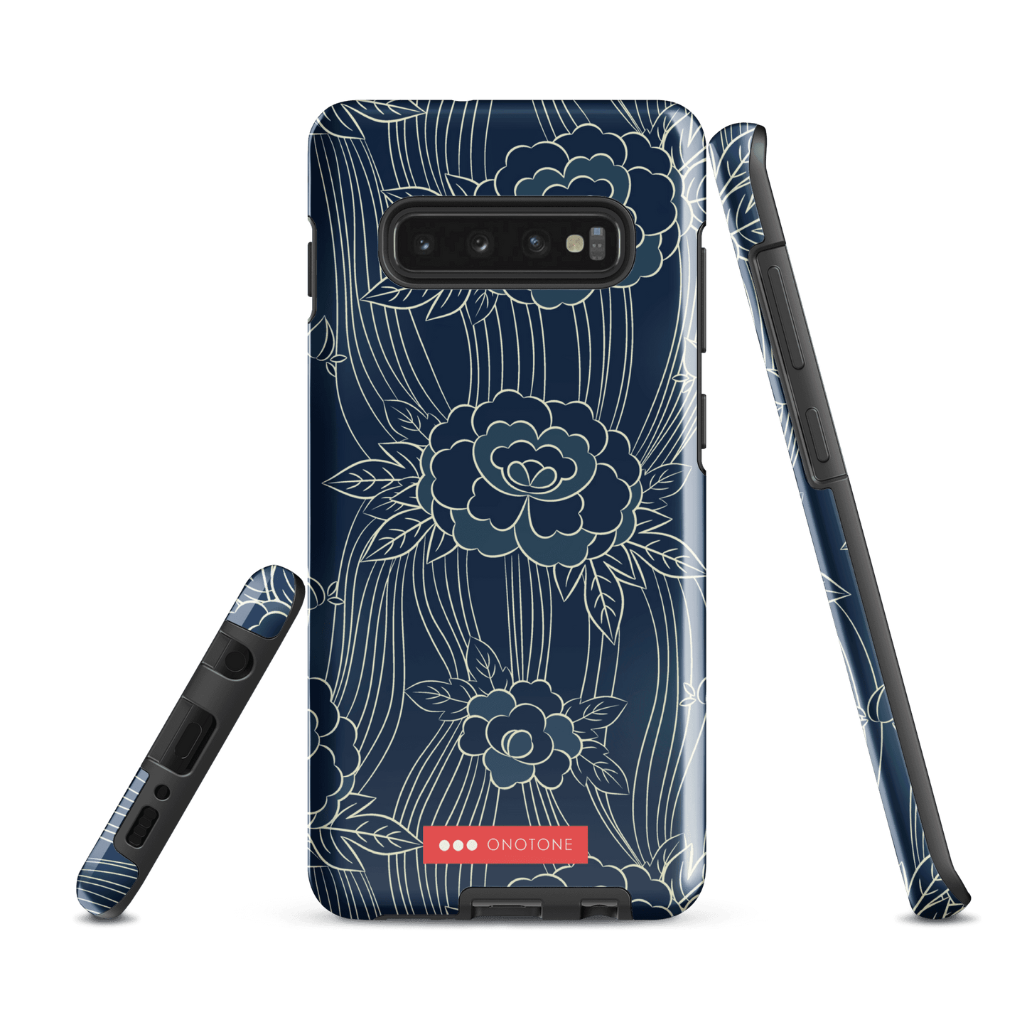 Japanese Indigo Samsung® Galaxy Phone Case Roses Pattern