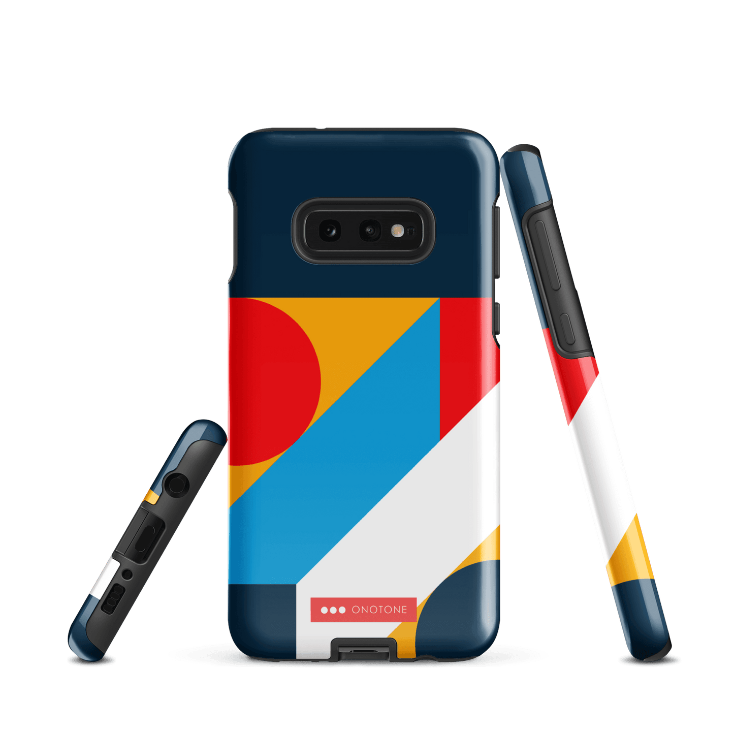 Double Layer Protection Blue Modern Art Samsung Galaxy Case