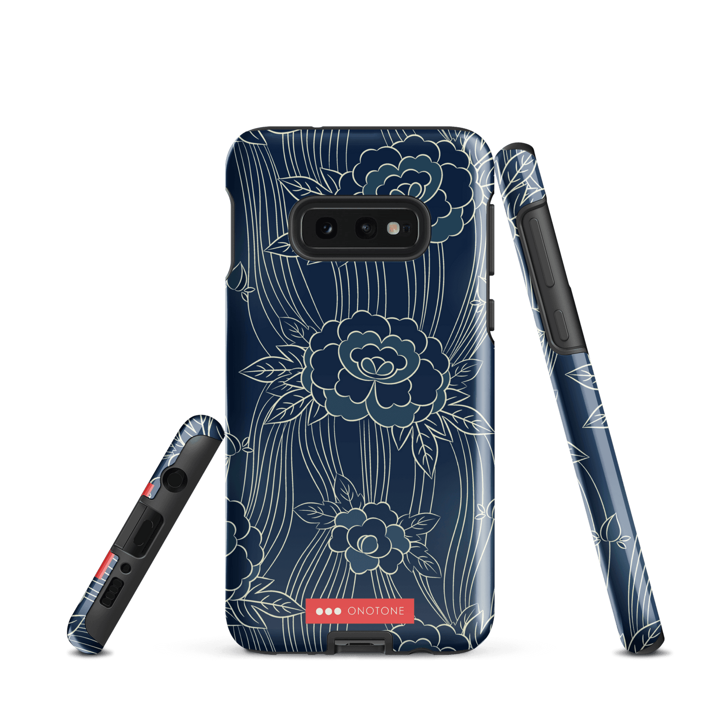 Japanese Indigo Samsung® Galaxy Phone Case Roses Pattern