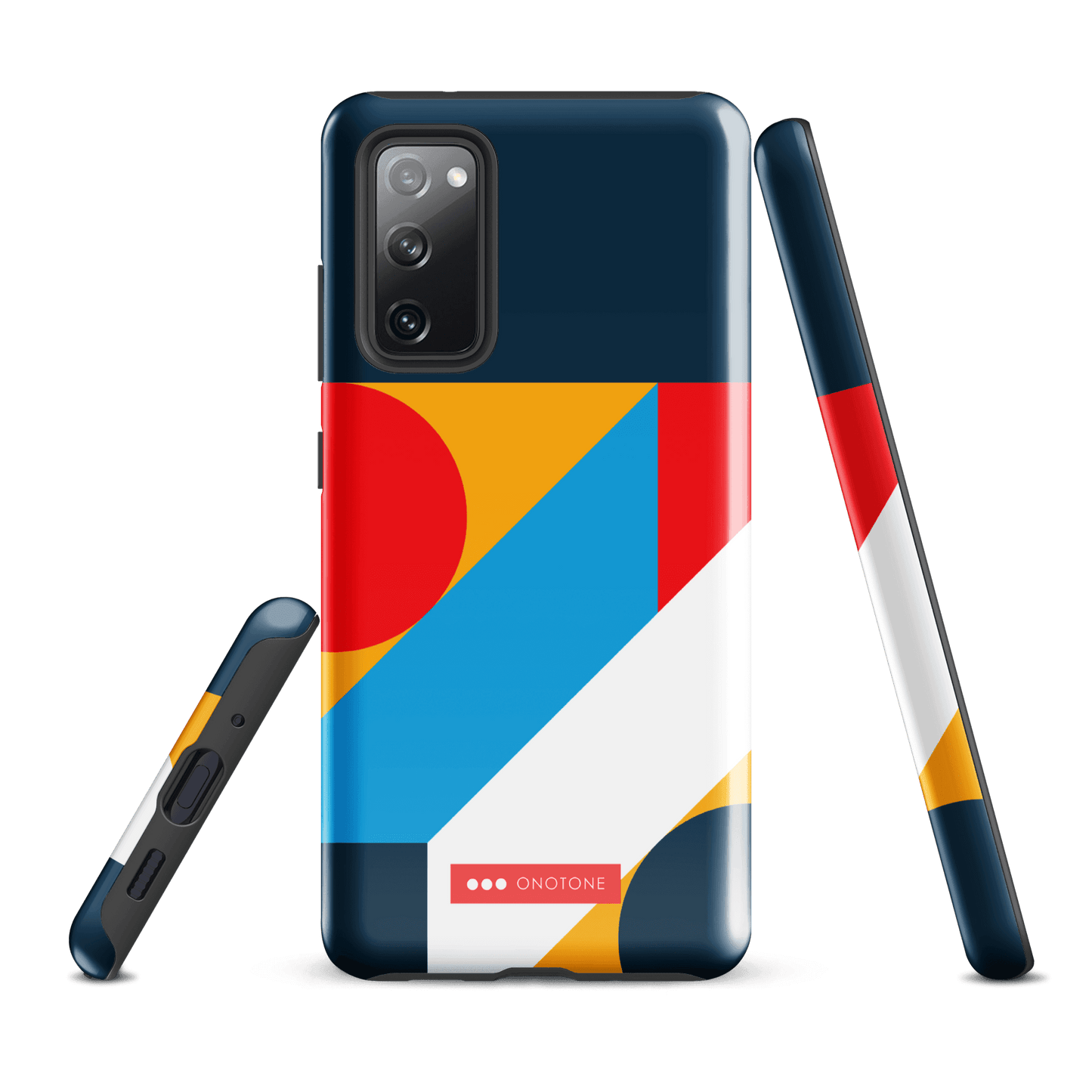 Double Layer Protection Blue Modern Art Samsung Galaxy Case