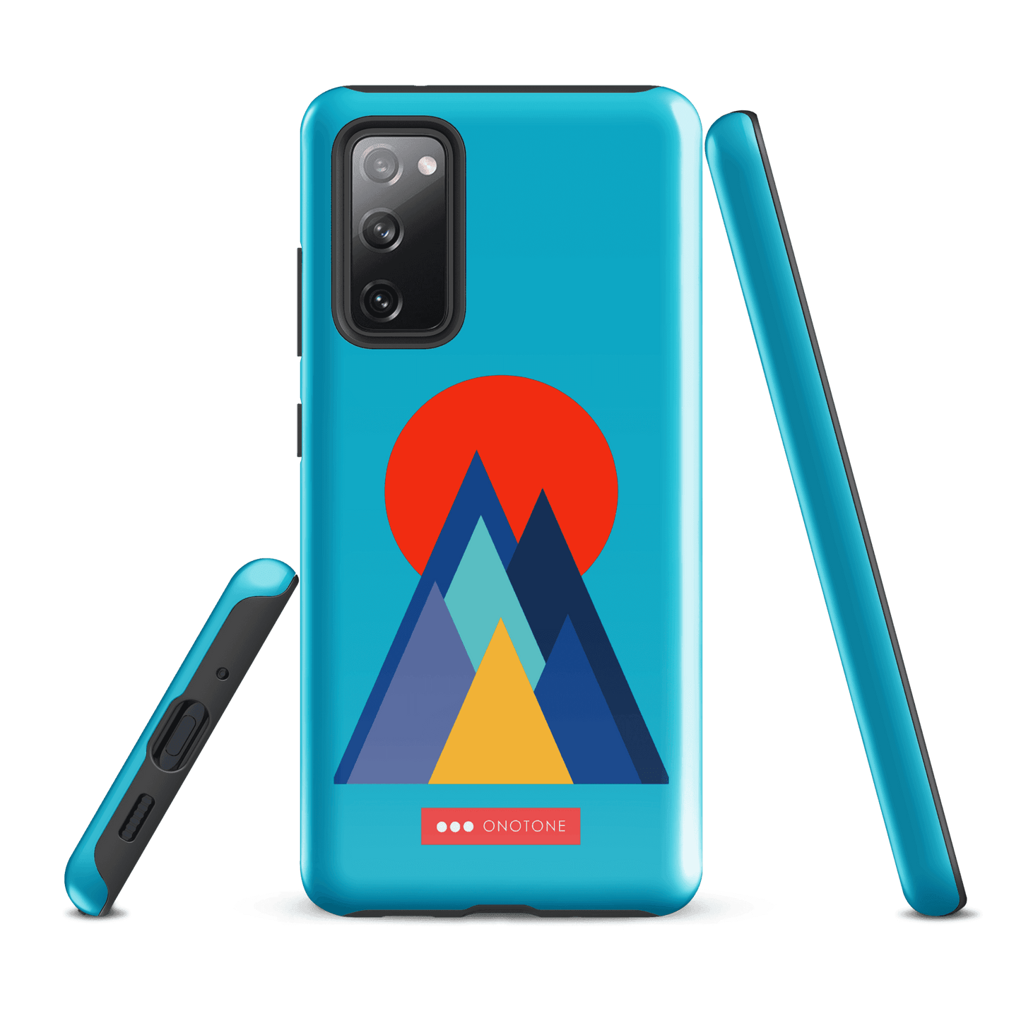 Double Layer Protection Blue Modern Samsung Galaxy Case
