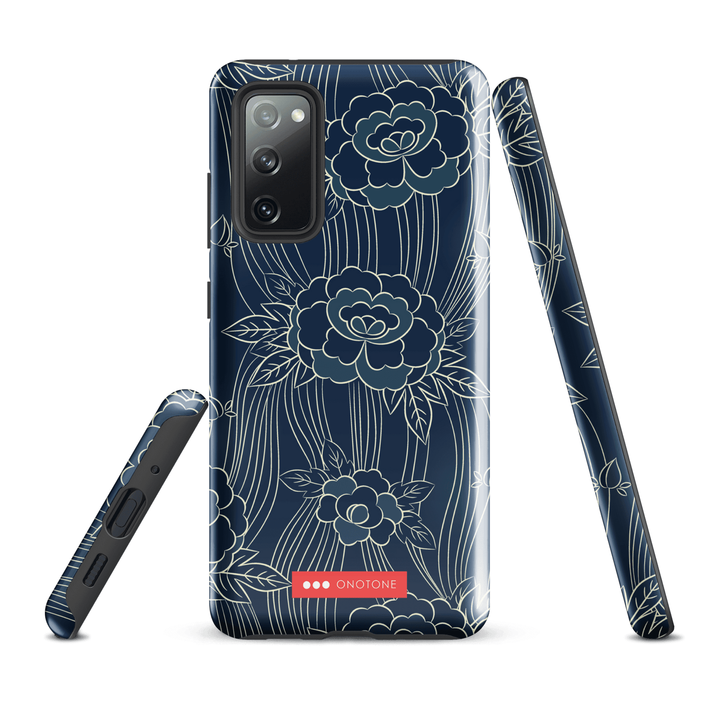 Japanese Indigo Samsung® Galaxy Phone Case Roses Pattern