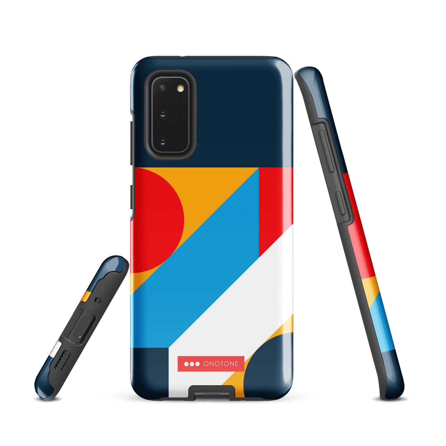 Double Layer Protection Blue Modern Art Samsung Galaxy Case