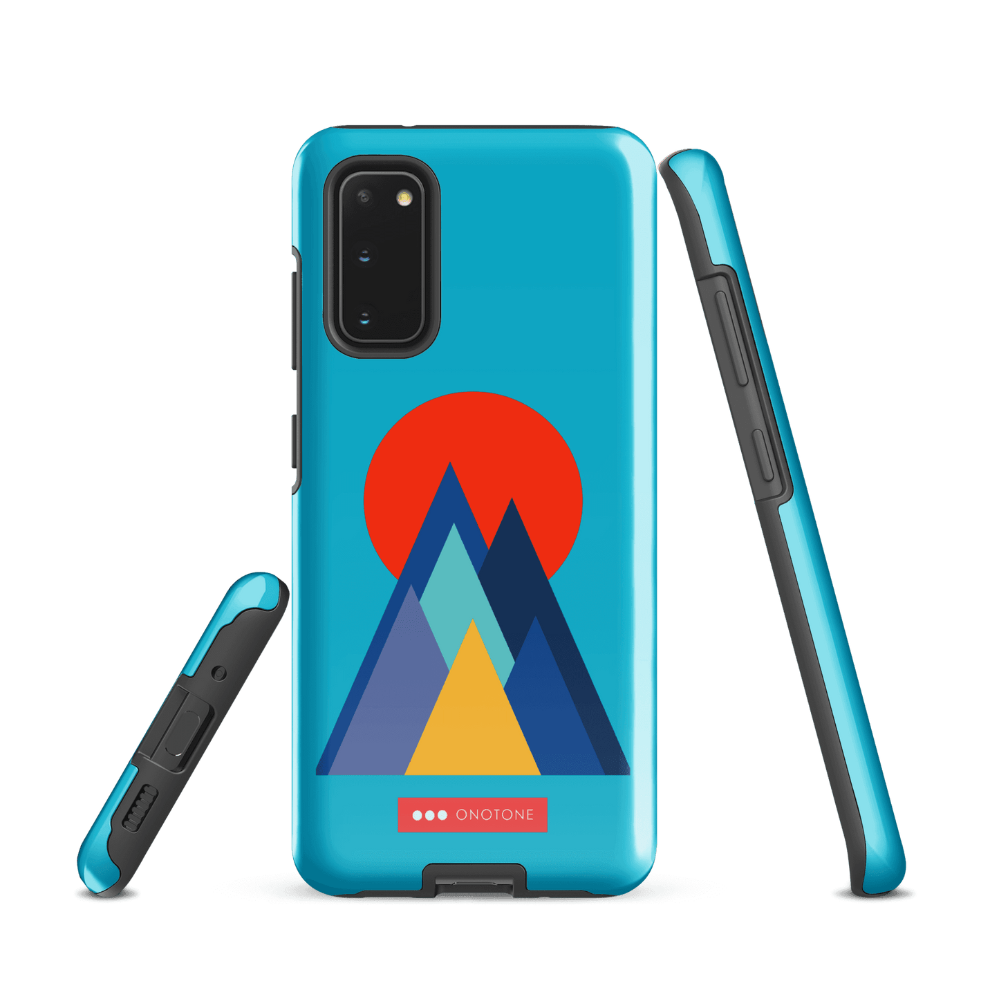 Double Layer Protection Blue Modern Samsung Galaxy Case