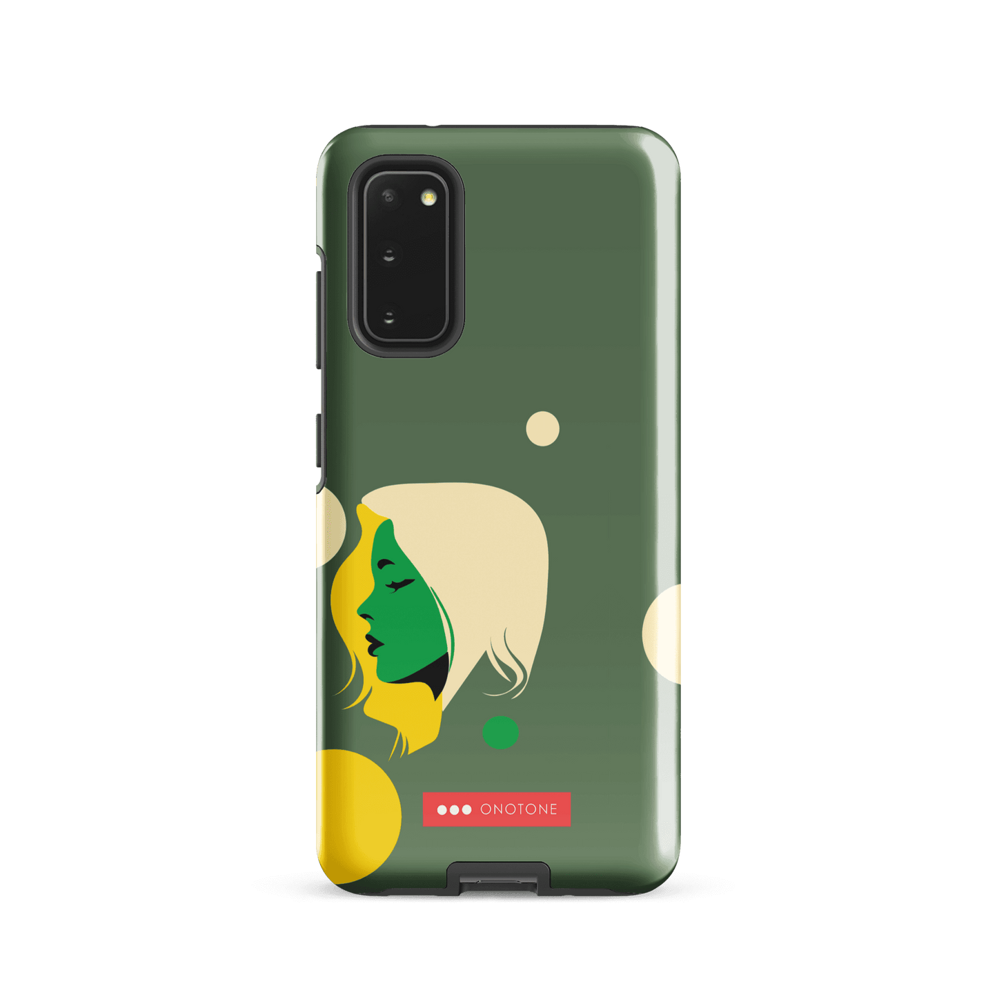 Double Layer Protection Green Modern Samsung Galaxy Case