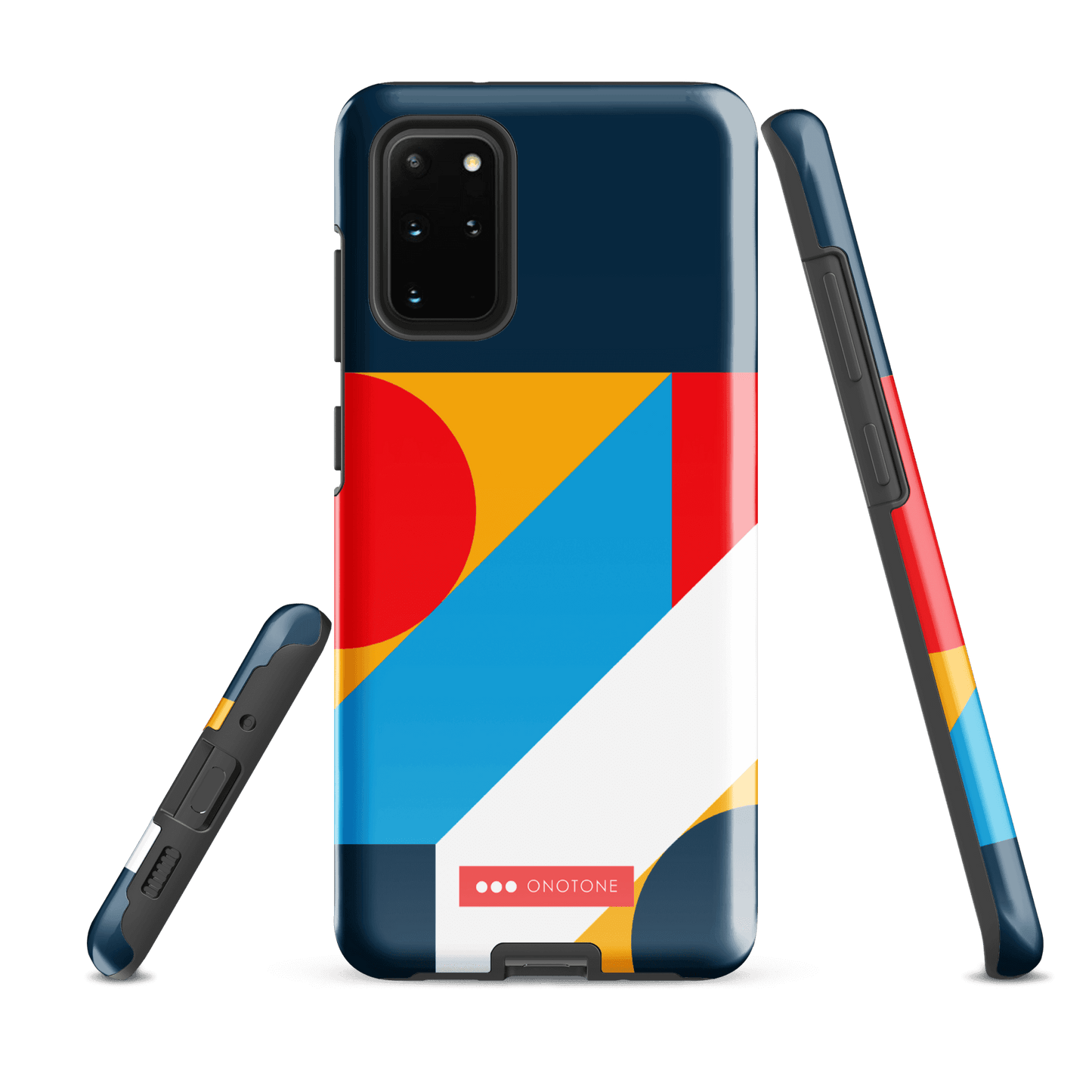 Double Layer Protection Blue Modern Art Samsung Galaxy Case