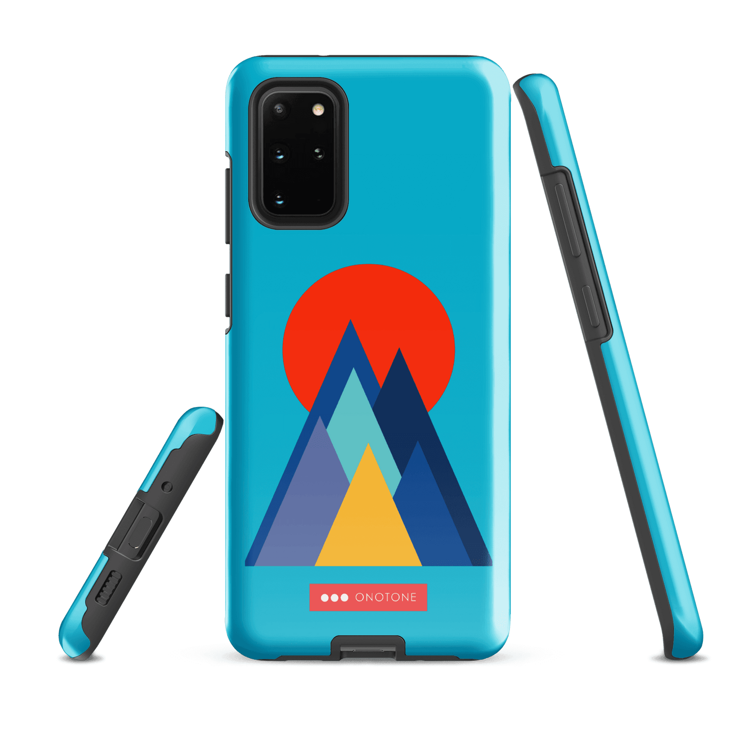 Double Layer Protection Blue Modern Samsung Galaxy Case