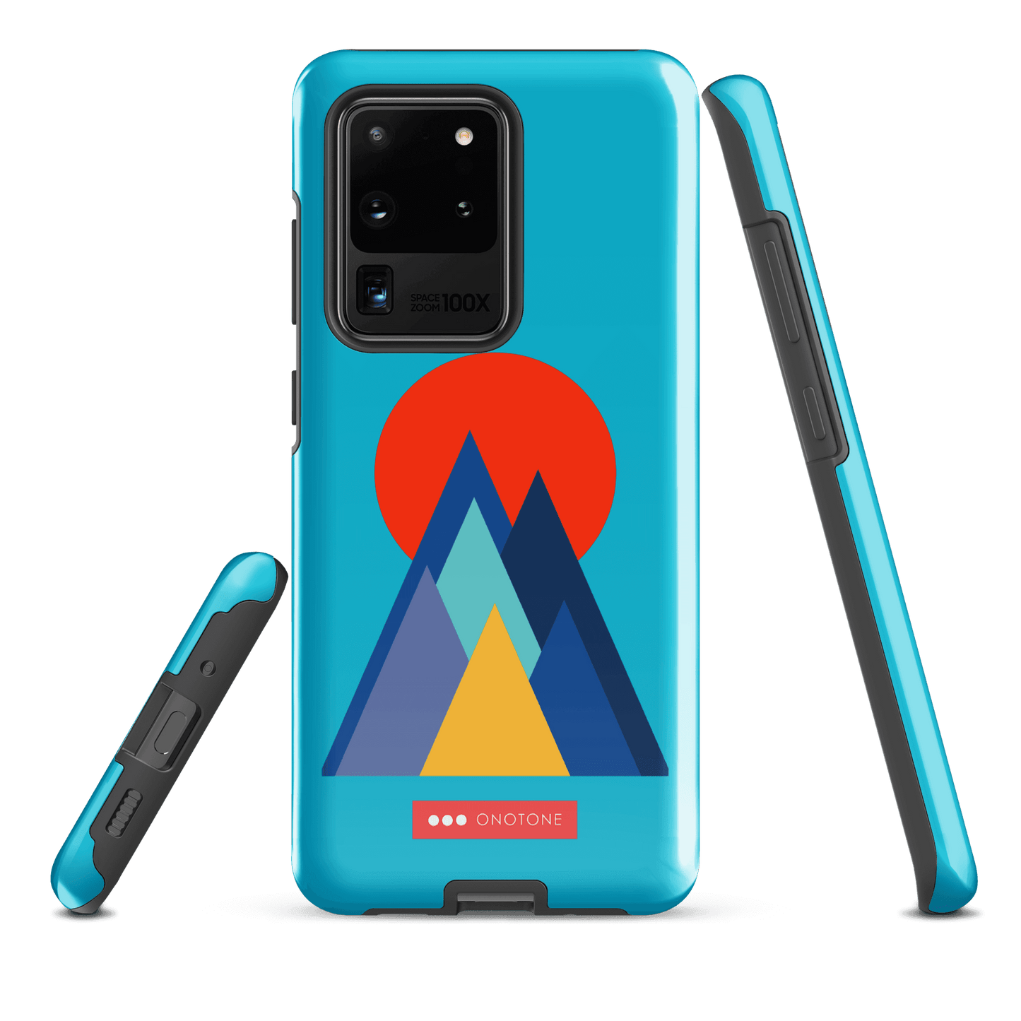 Double Layer Protection Blue Modern Samsung Galaxy Case