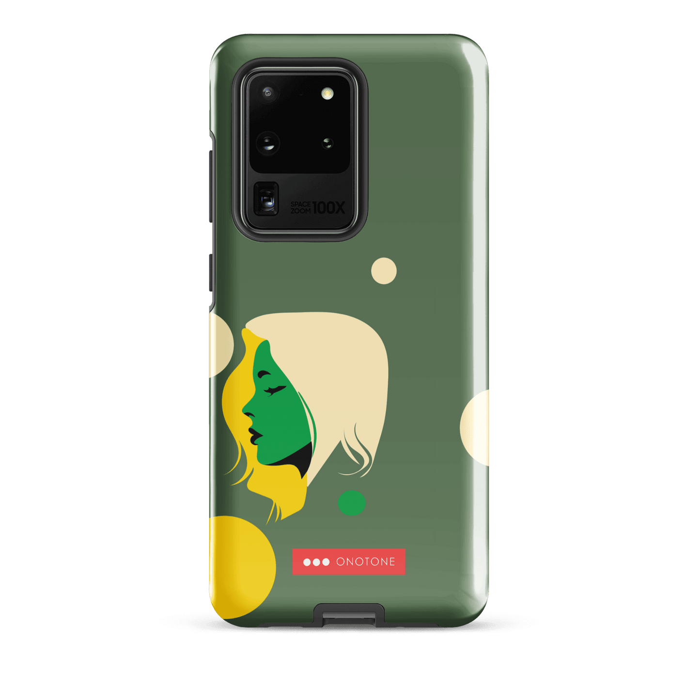 Double Layer Protection Green Modern Samsung Galaxy Case