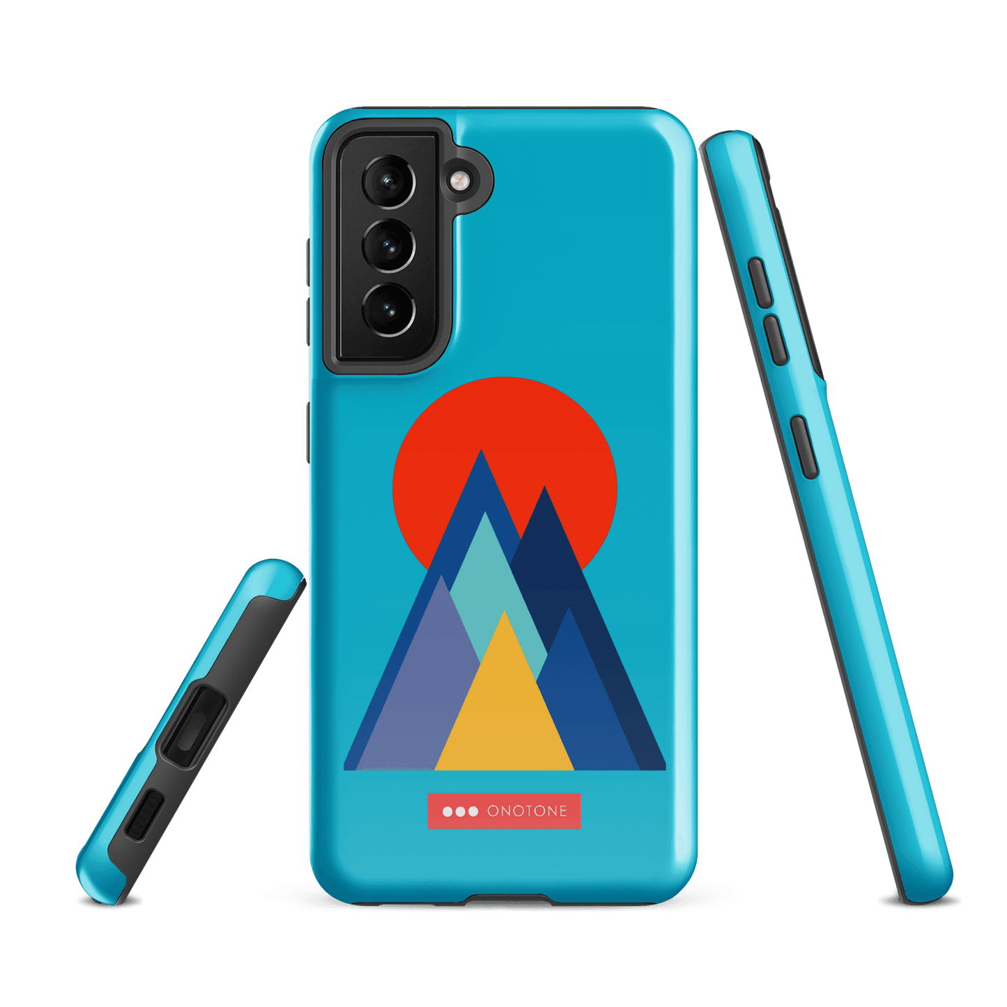 Double Layer Protection Blue Modern Samsung Galaxy Case