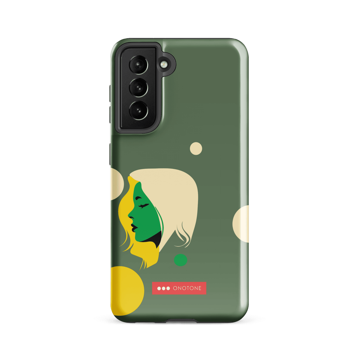 Double Layer Protection Green Modern Samsung Galaxy Case