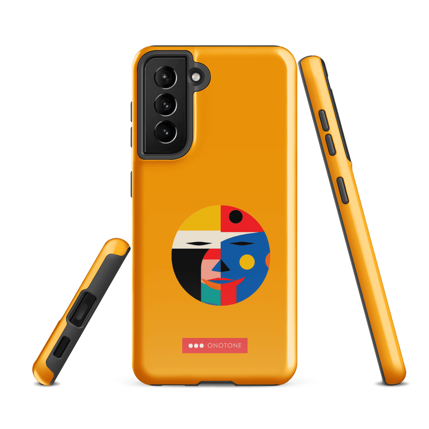 Double Layer Protection Modern Yellow Samsung Galaxy Case