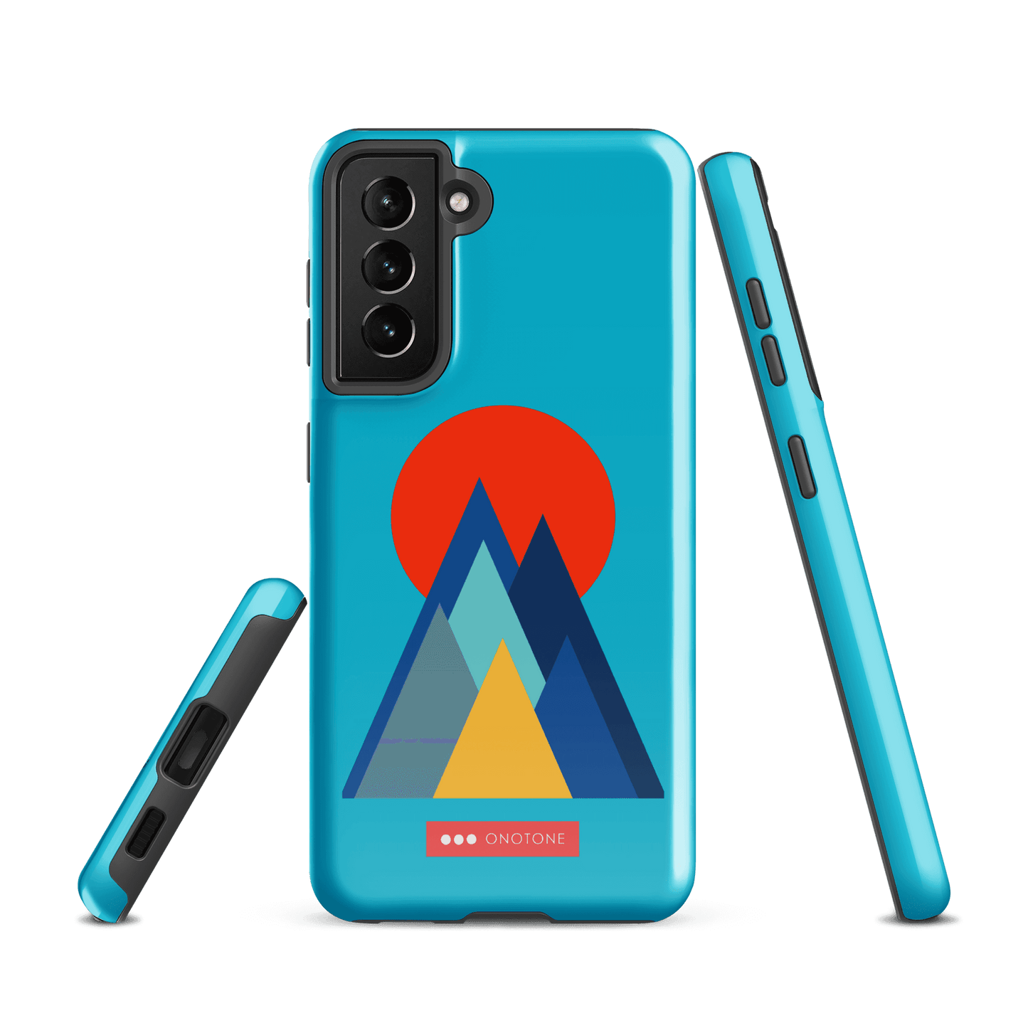 Double Layer Protection Blue Modern Samsung Galaxy Case