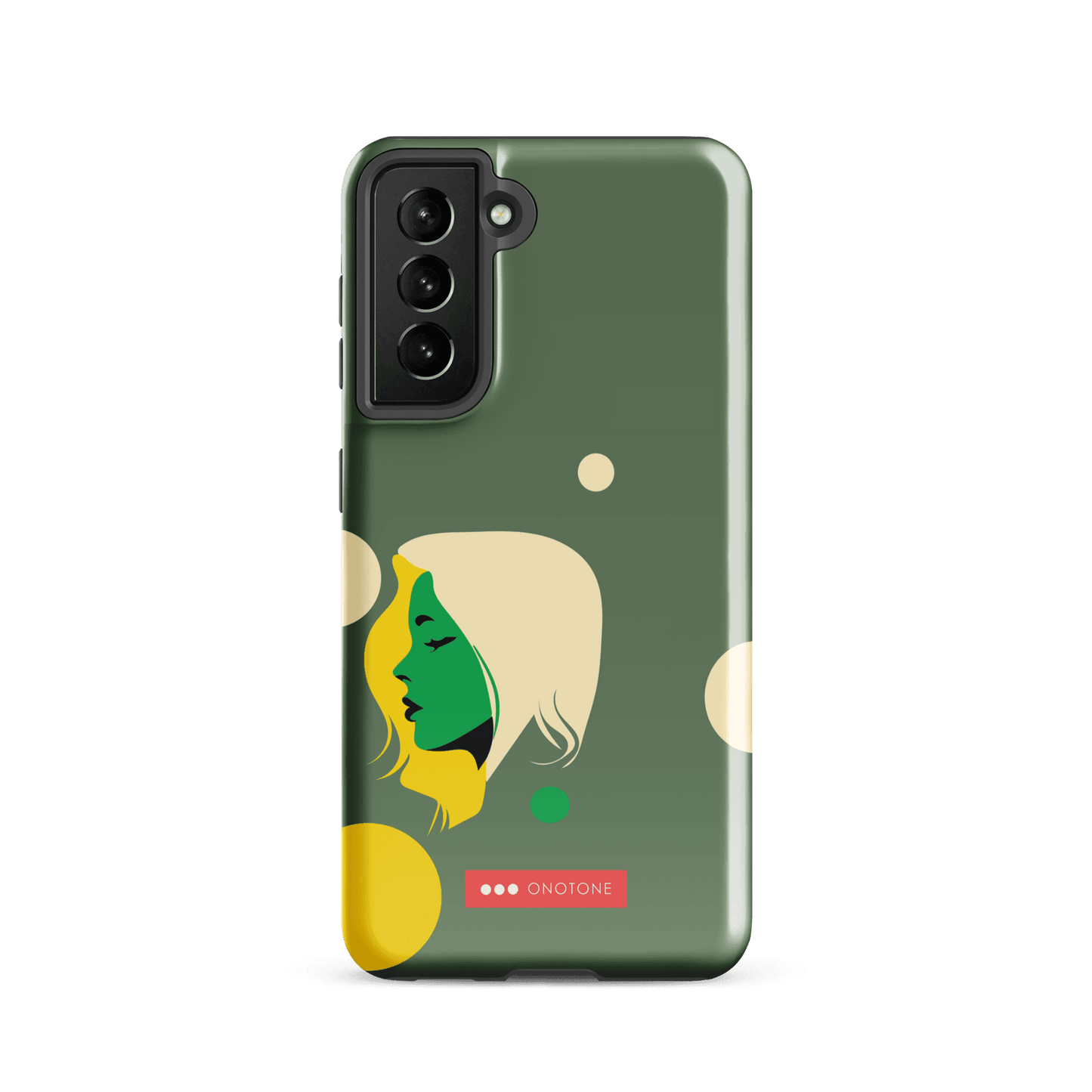 Double Layer Protection Green Modern Samsung Galaxy Case
