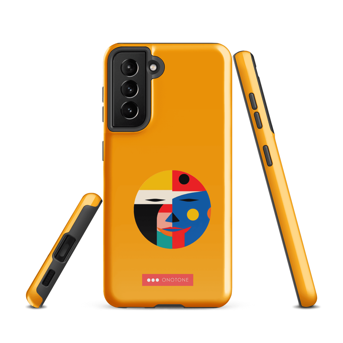 Double Layer Protection Modern Yellow Samsung Galaxy Case