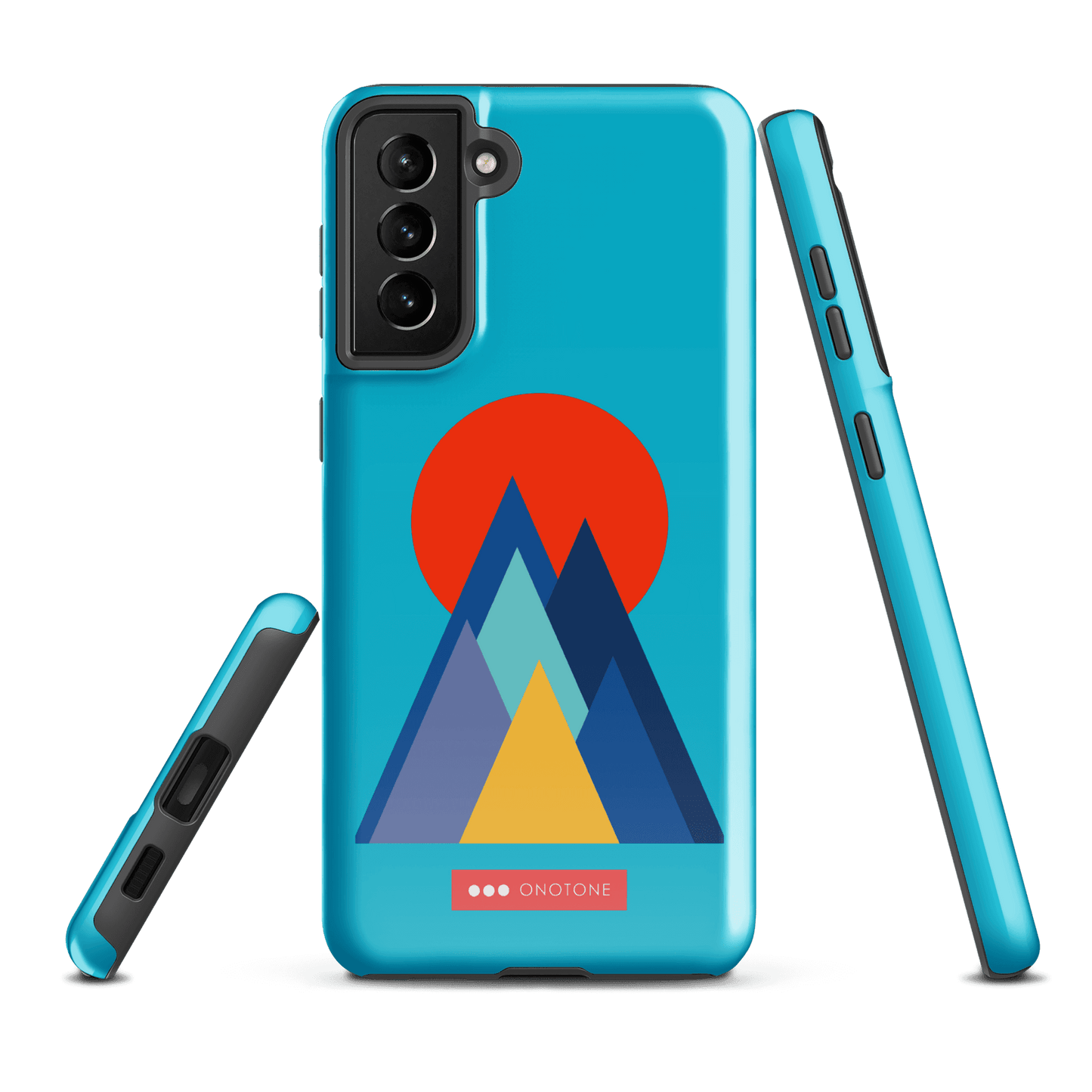 Double Layer Protection Blue Modern Samsung Galaxy Case