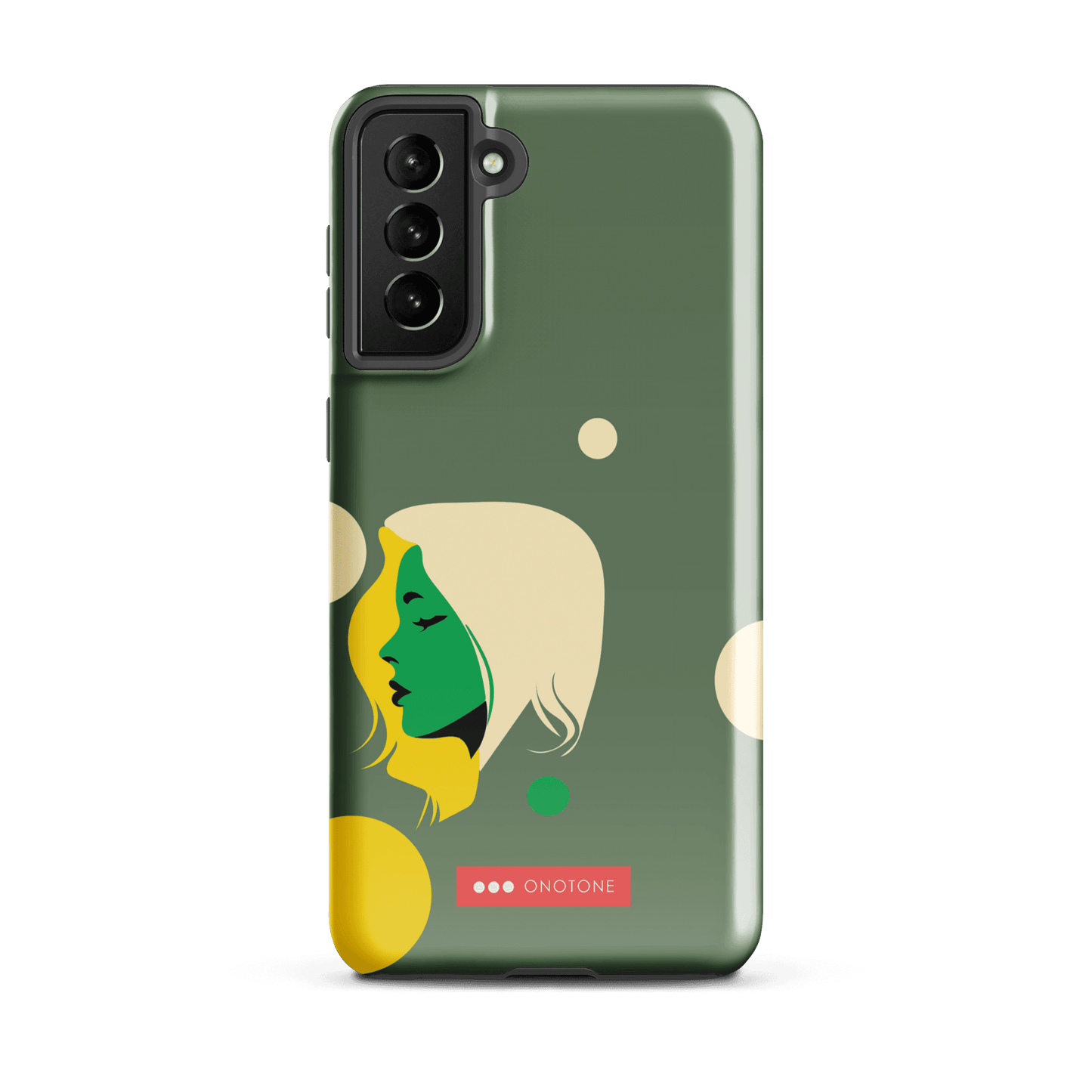 Double Layer Protection Green Modern Samsung Galaxy Case