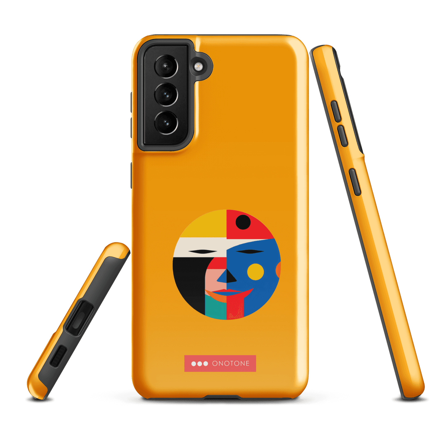 Double Layer Protection Modern Yellow Samsung Galaxy Case