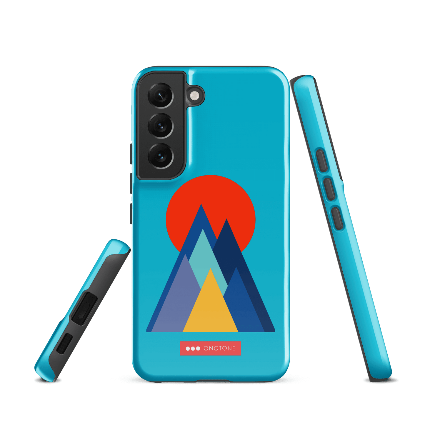 Double Layer Protection Blue Modern Samsung Galaxy Case