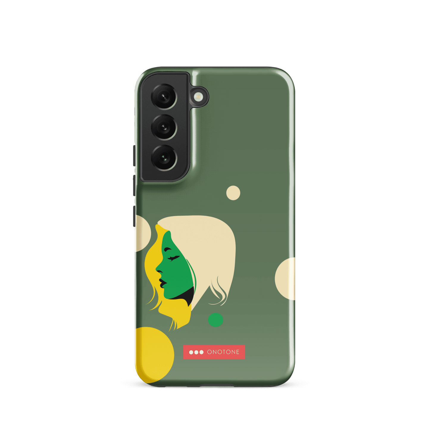 Double Layer Protection Green Modern Samsung Galaxy Case