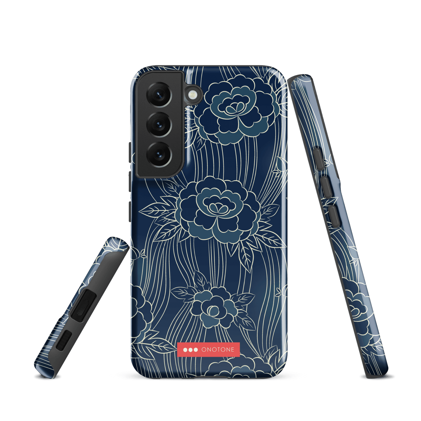 Japanese Indigo Samsung® Galaxy Phone Case Roses Pattern